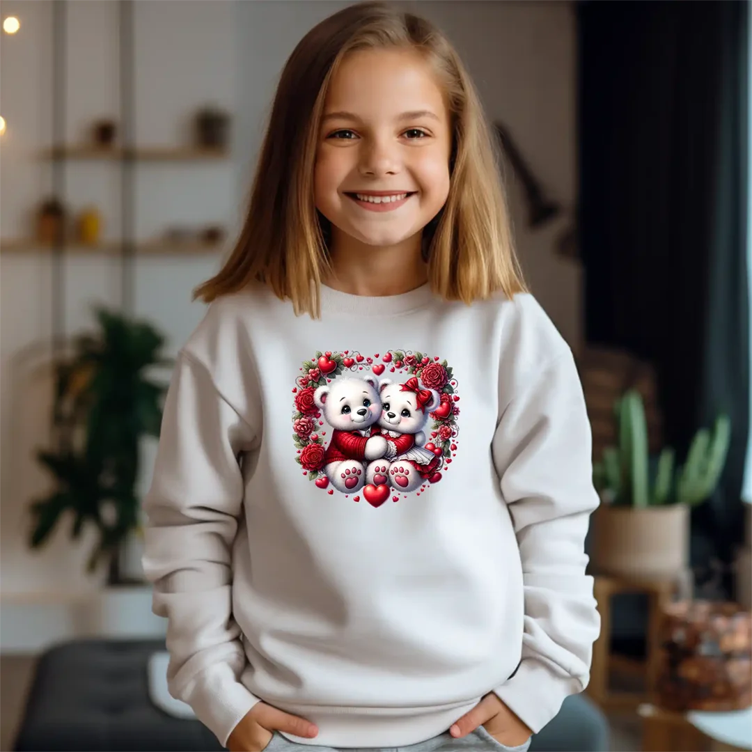 Hochwertiges DTF Bügelbild – DIY Textildruck für Kleidung - Eisbären