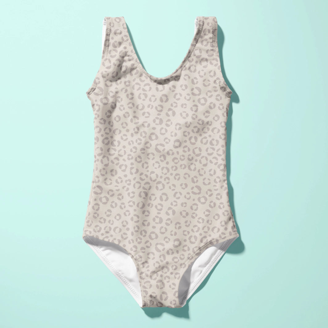 Sport & Badelycra Stoff UPF 50+ Leo Beige