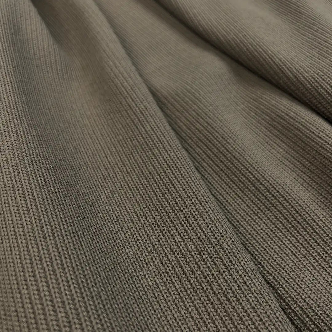 Baumwollstrick Taupe Braun 580