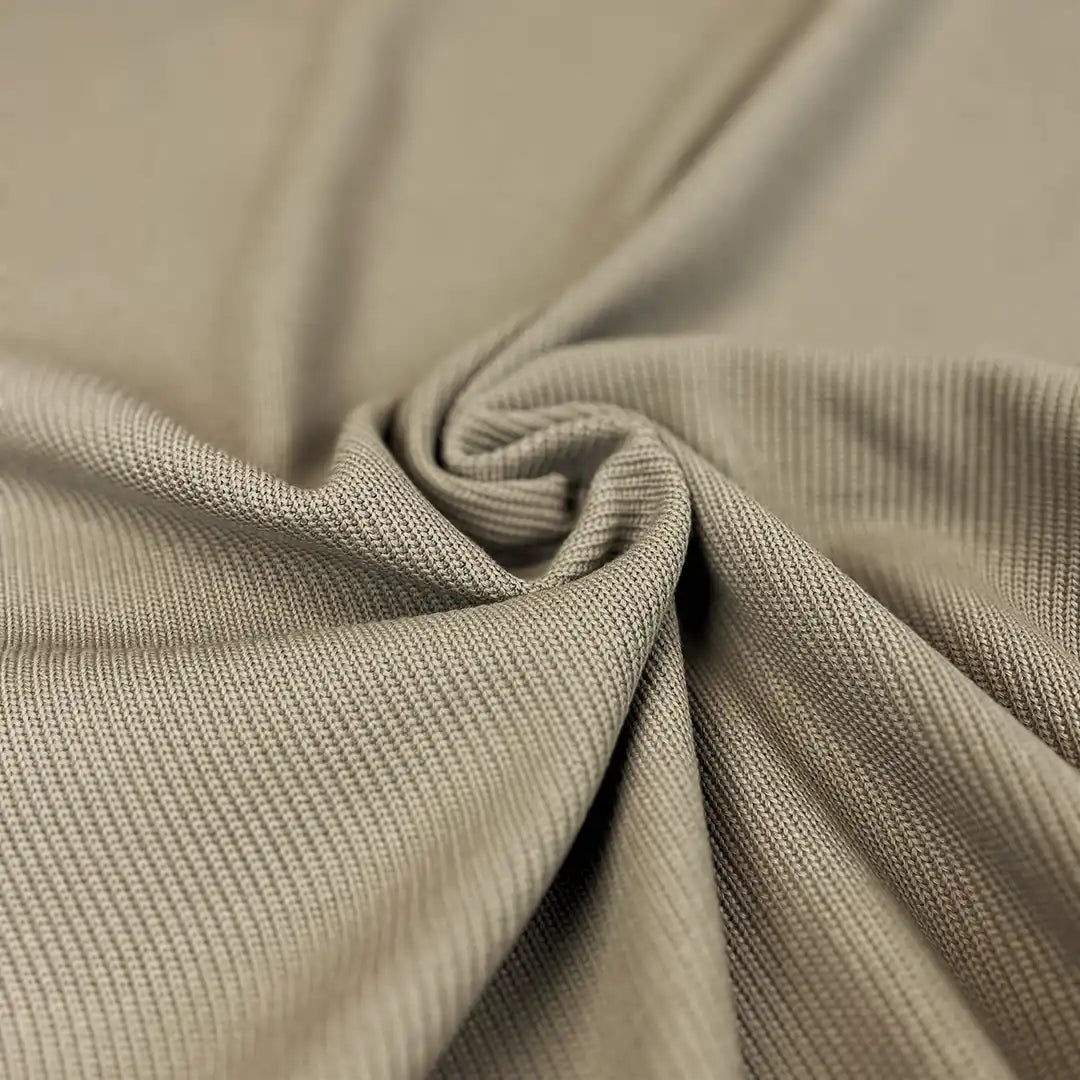 Baumwollstrick Taupe Grau 540