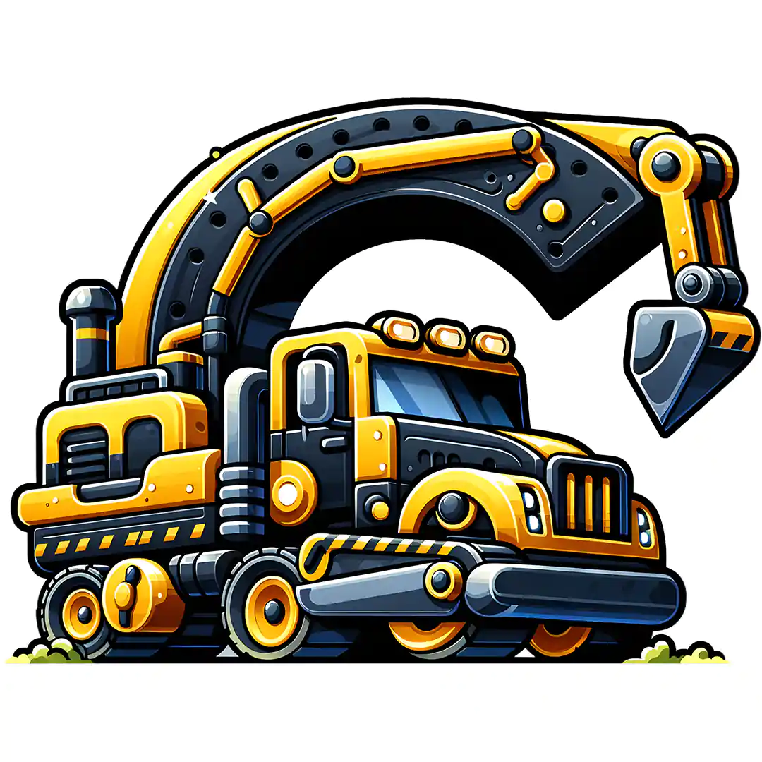 Bügelbild Baustelle Buchstaben Alphabet