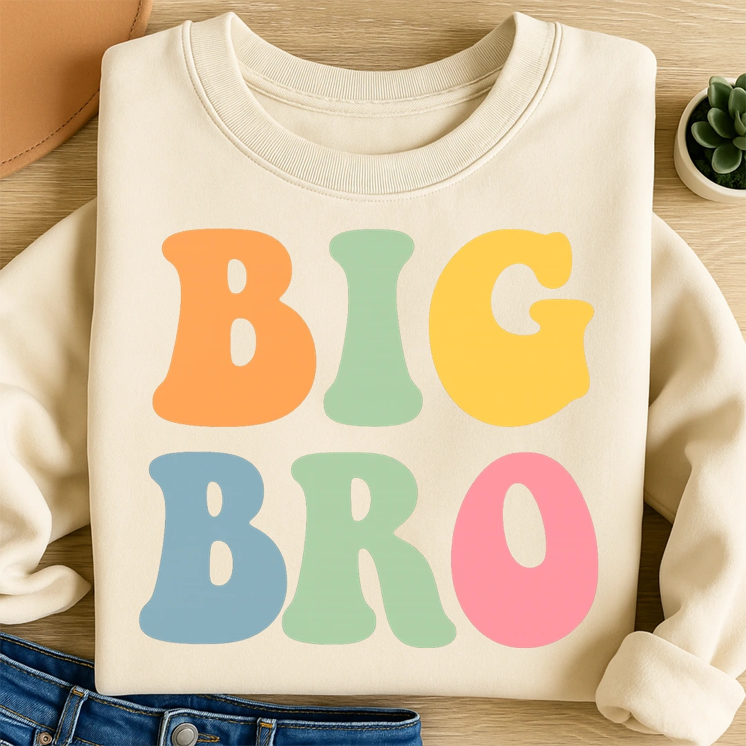 Bügelbild Big Bro Pastel