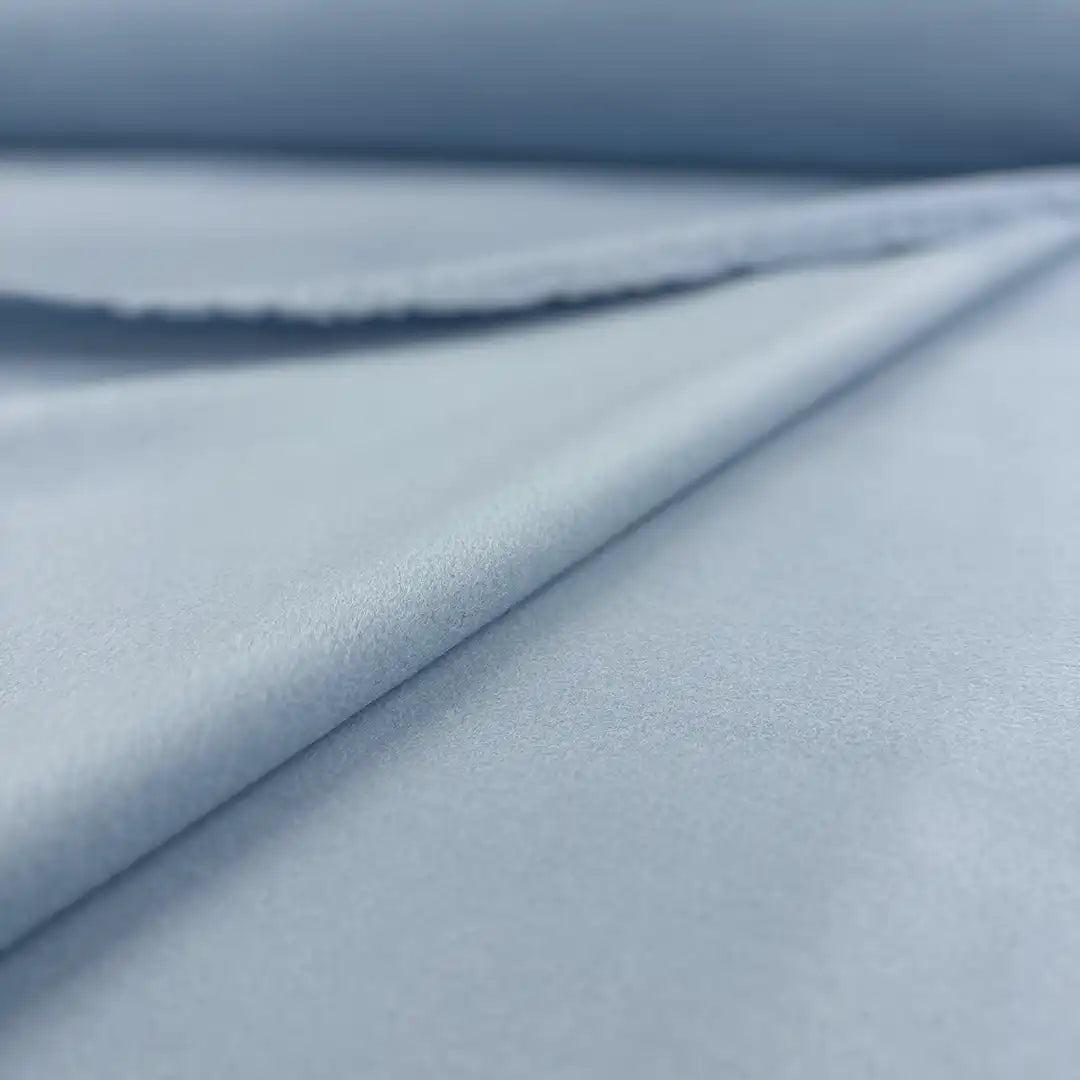 Bio Baumwollfleece GOTS Baby Blau 910