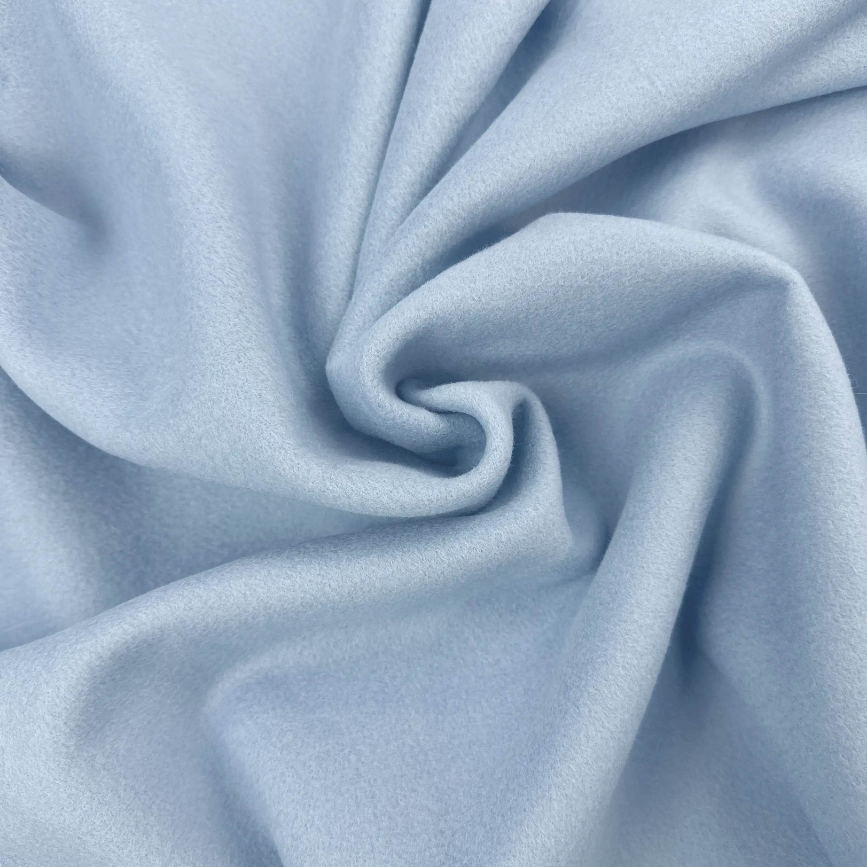 Bio Baumwollfleece GOTS Baby Blau 910