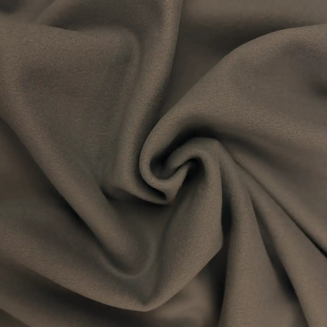 Bio Baumwollfleece GOTS Taupe Braun 058