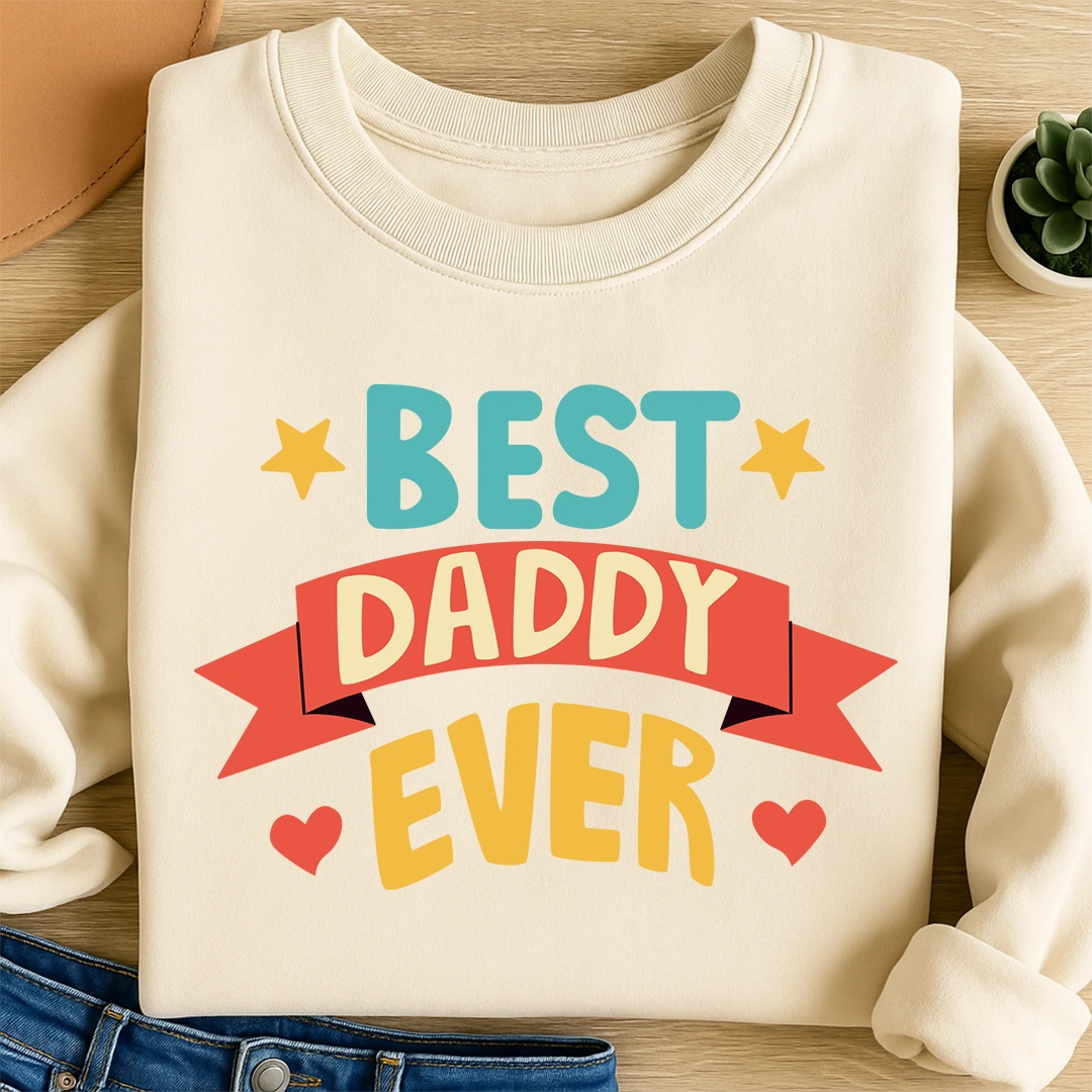 Bügelbild Auszeichnung Best Daddy Ever