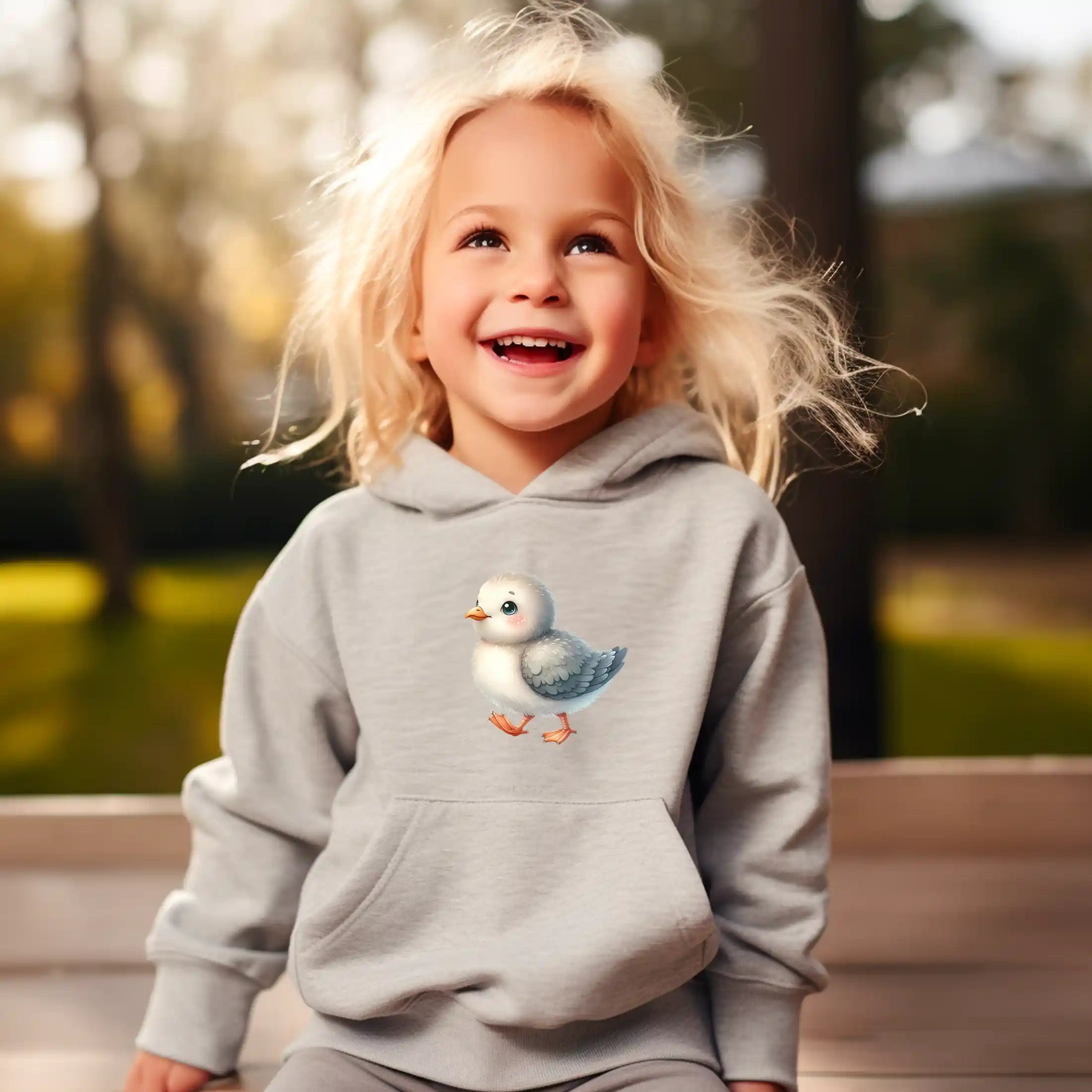Bügelbild Baby Möwe