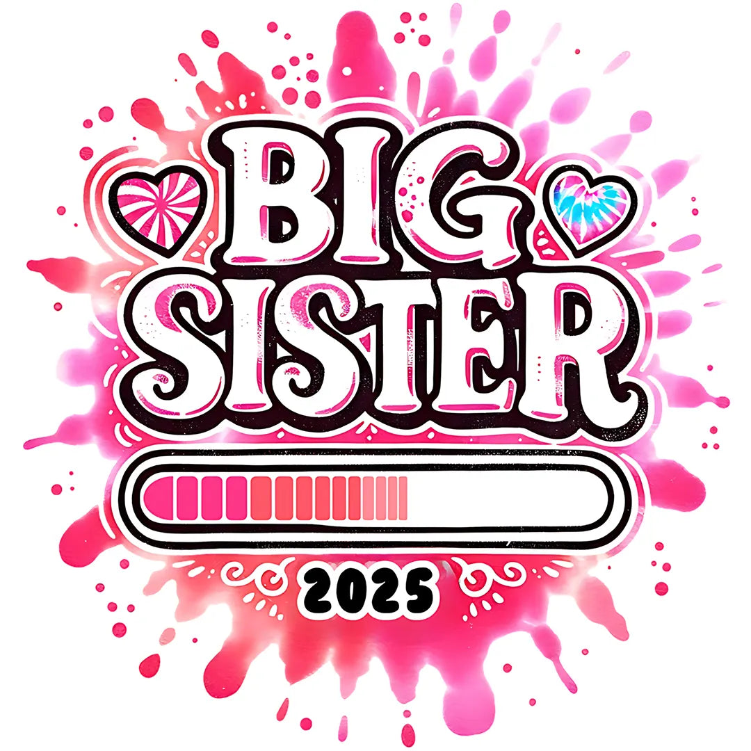 Bügelbild Big Sister - Schwester 2025