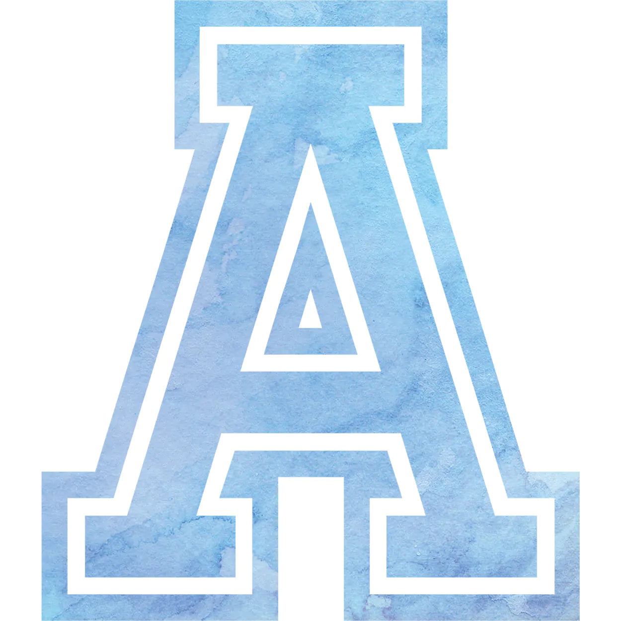 Buegelbild-Buchstabe-Aquarell-Blau-A