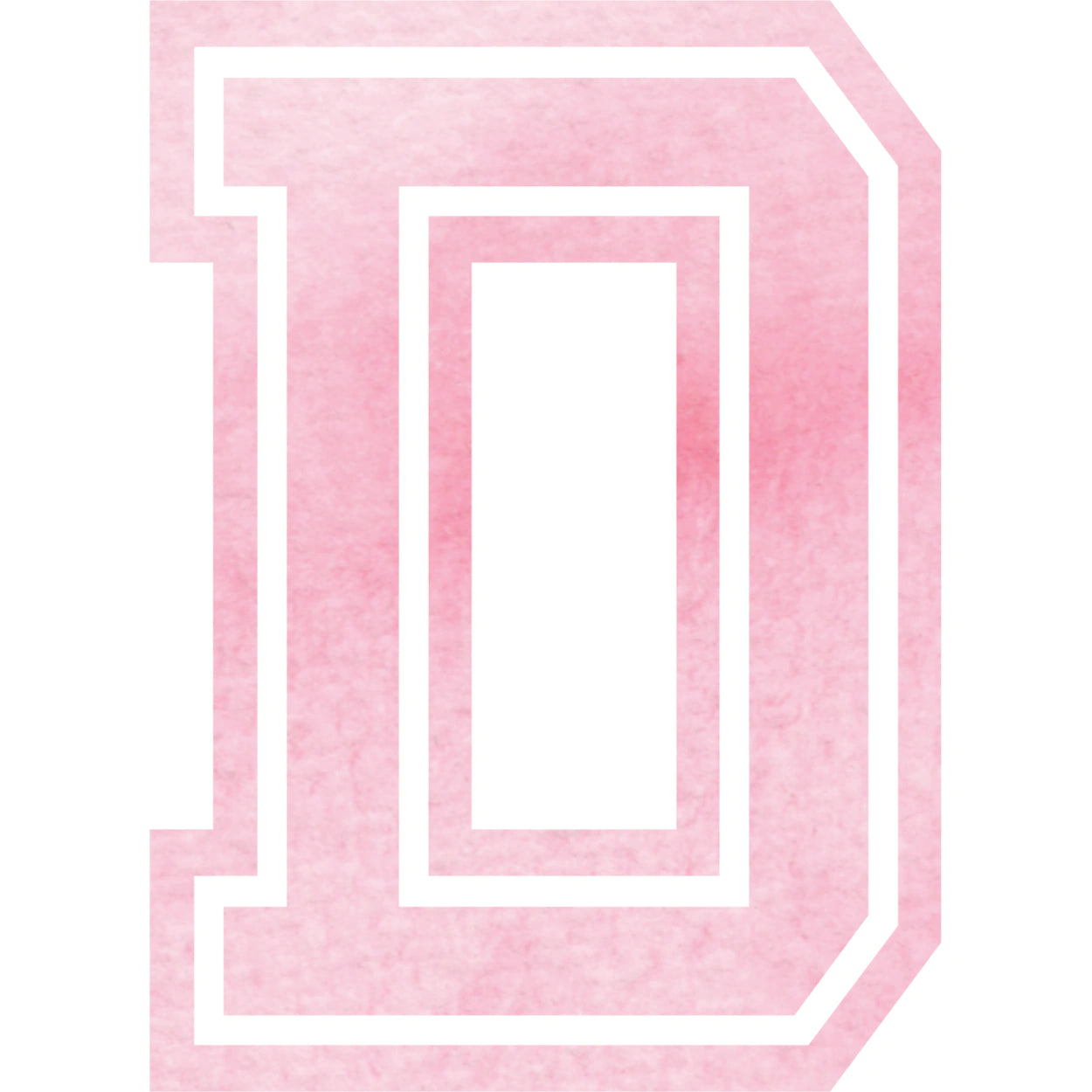 Bügelbild Aquarell Pink Buchstaben Alphabet