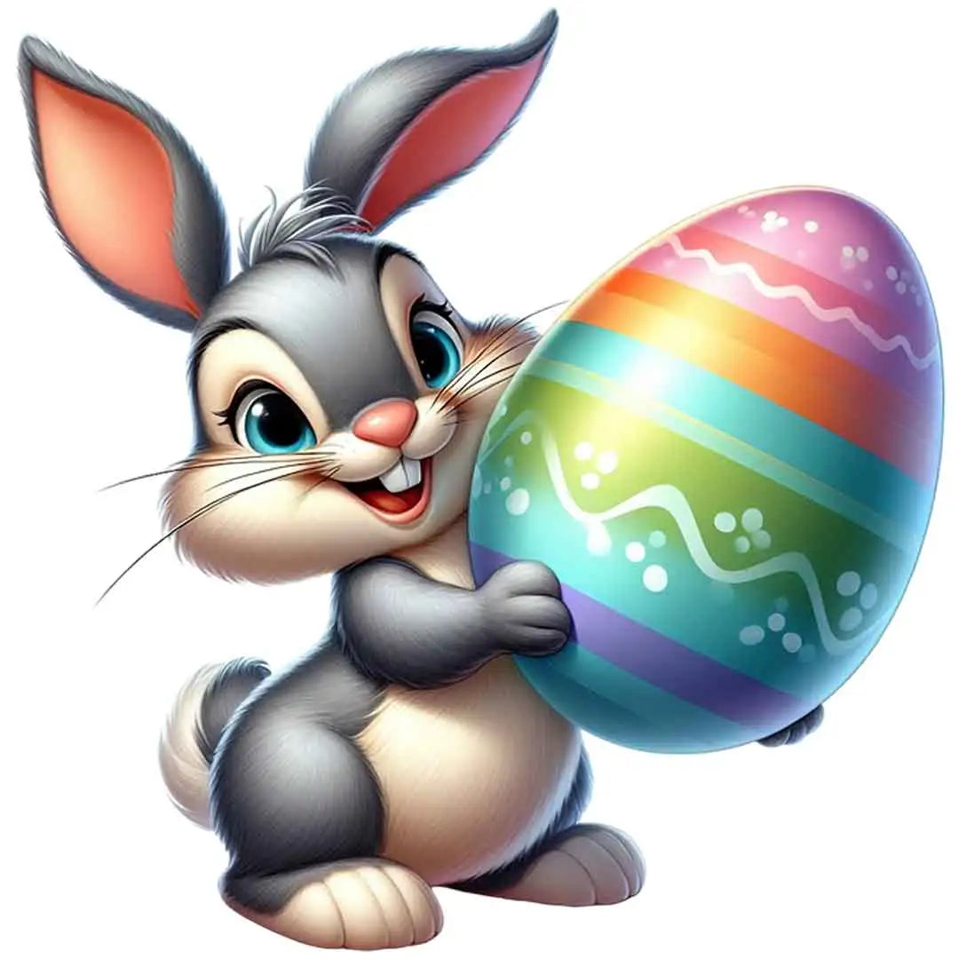 Bügelbild Ostern Hasenstrolch
