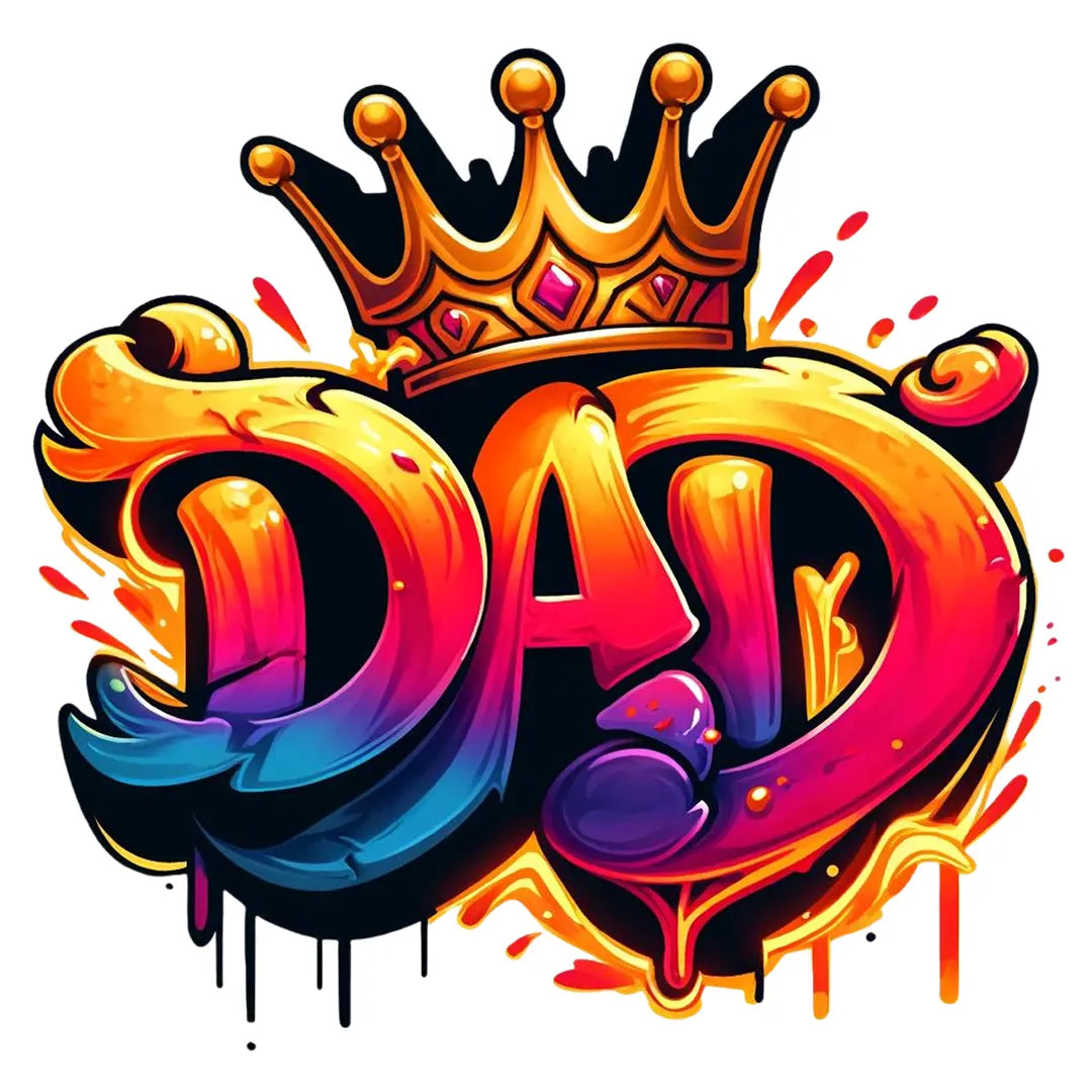 Bügelbild King Dad