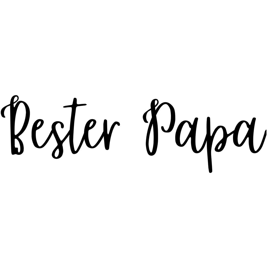 Bügelbild Schriftzug bester Papa - S