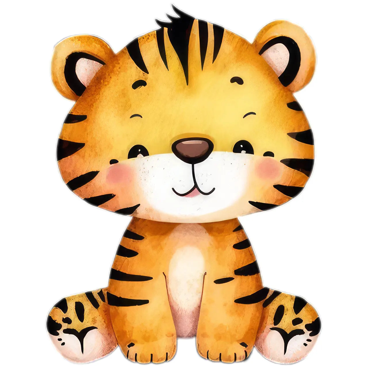 Bügelbild Tiger Baby Tim - XXL