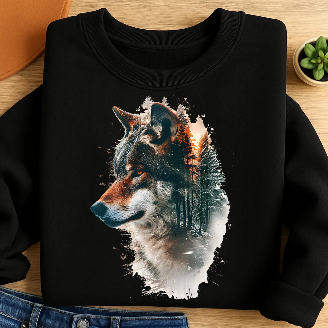 Bügelbild Wolf Waldesruh