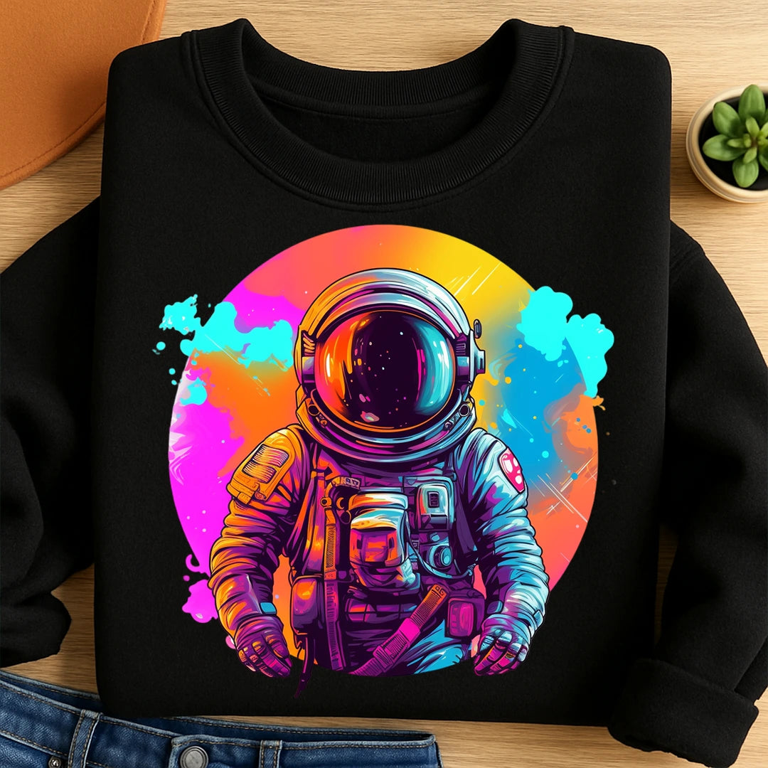 Bügelbild Astronaut Mond