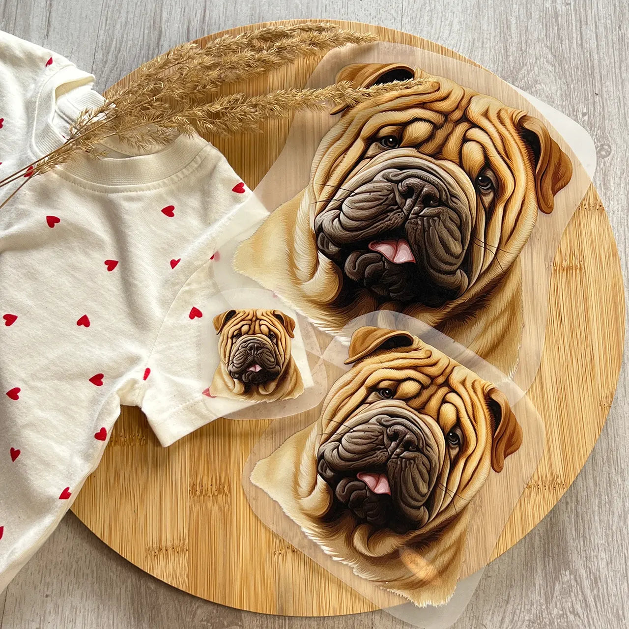 Buegelbild Hund Shar Pei - 3