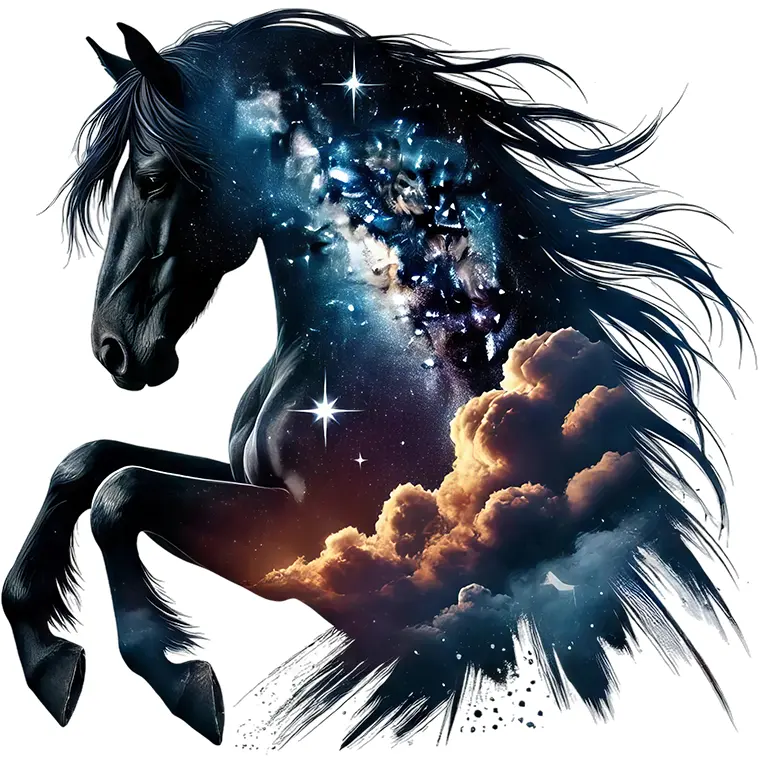 Bügelbild Pferd Magic Majestic - S