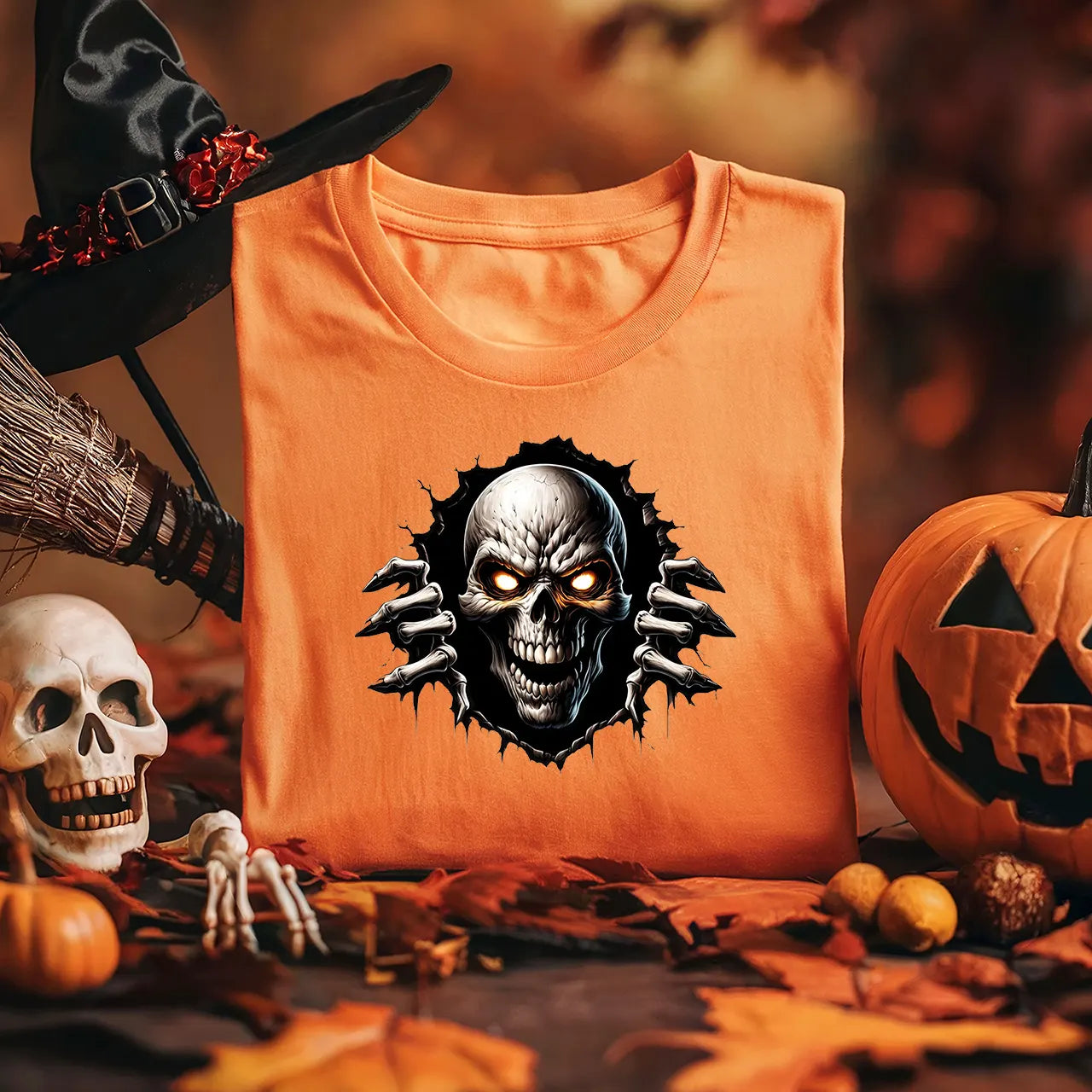 Bügelbild Schauriger Schädel