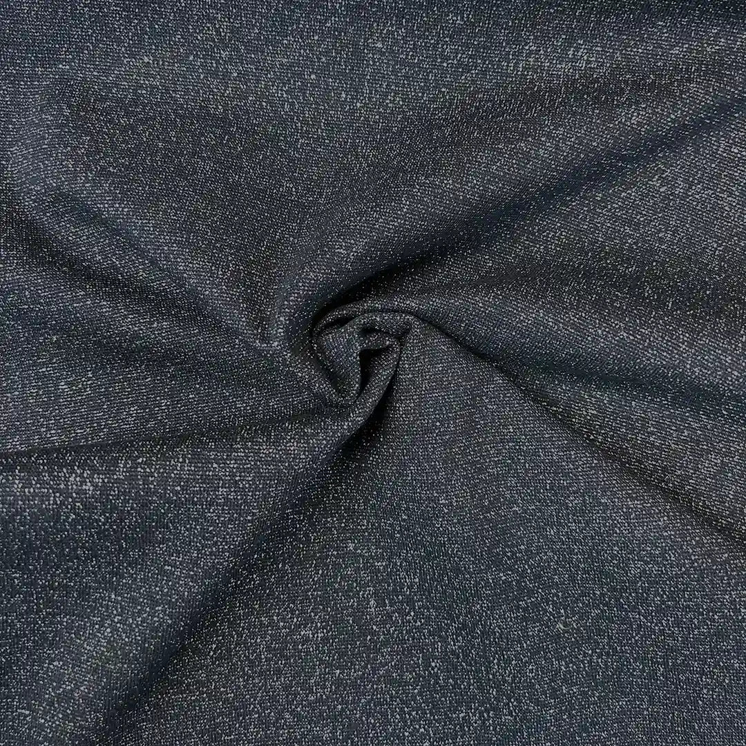 Bündchen Stoff Glitzer Marine