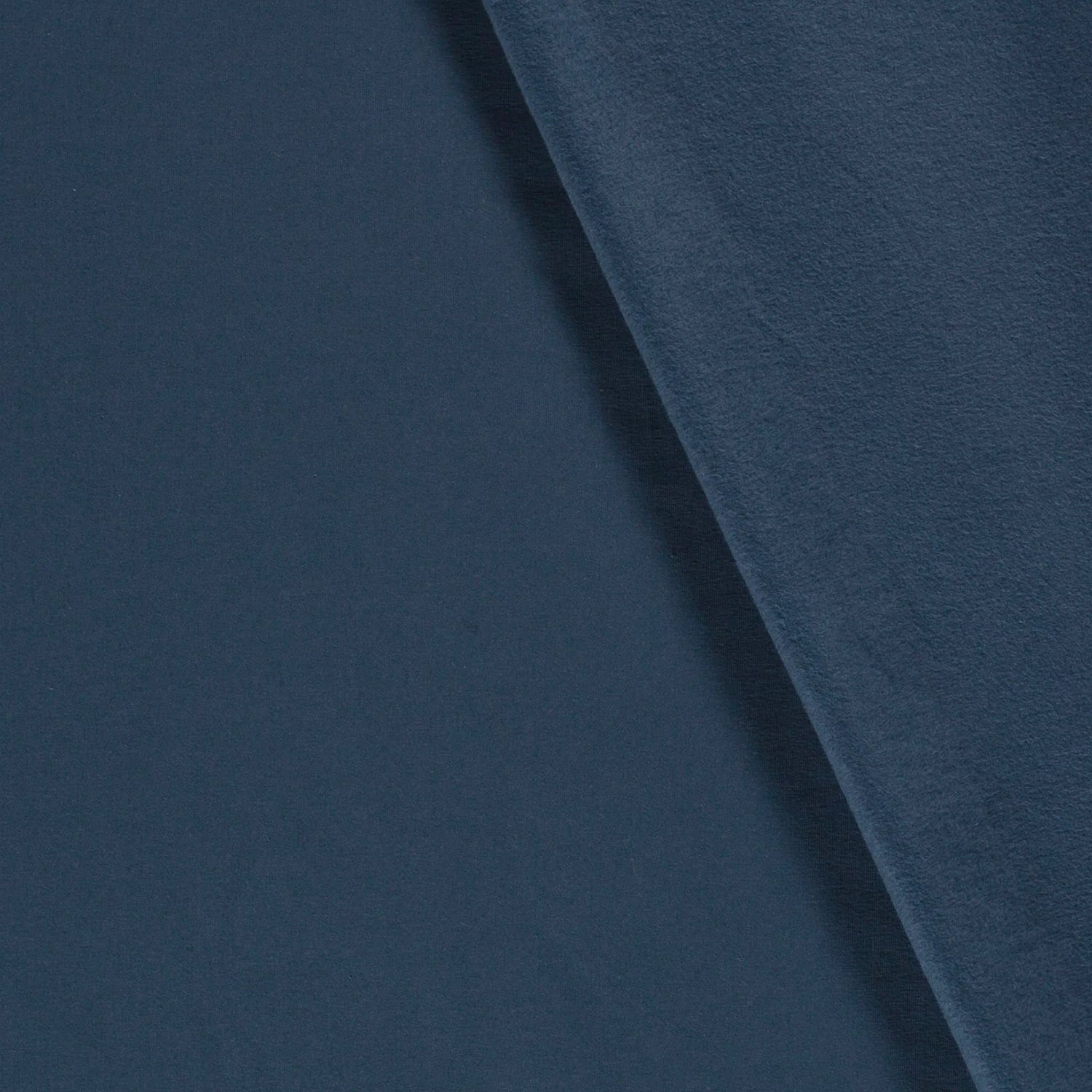 French Terry Wintersweat Dunkles Indigo 007