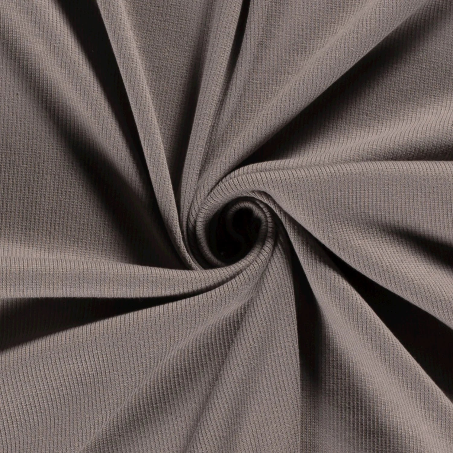 Rippjersey Taupe Grau 054
