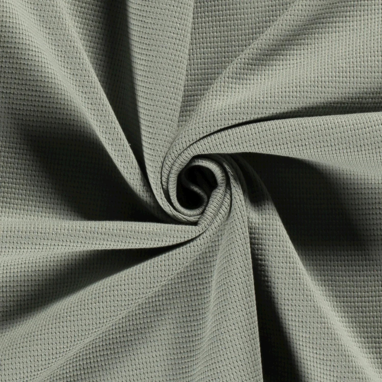 Waffelstrick Altes Grün 022