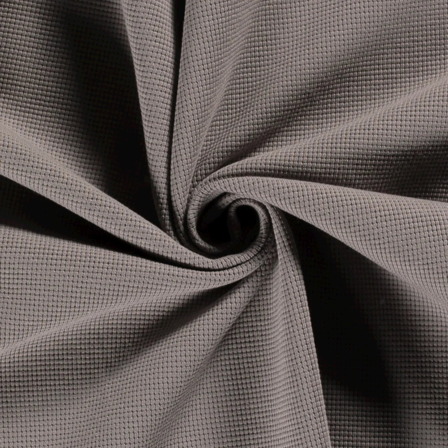 Waffelstrick Taupe Grau 154