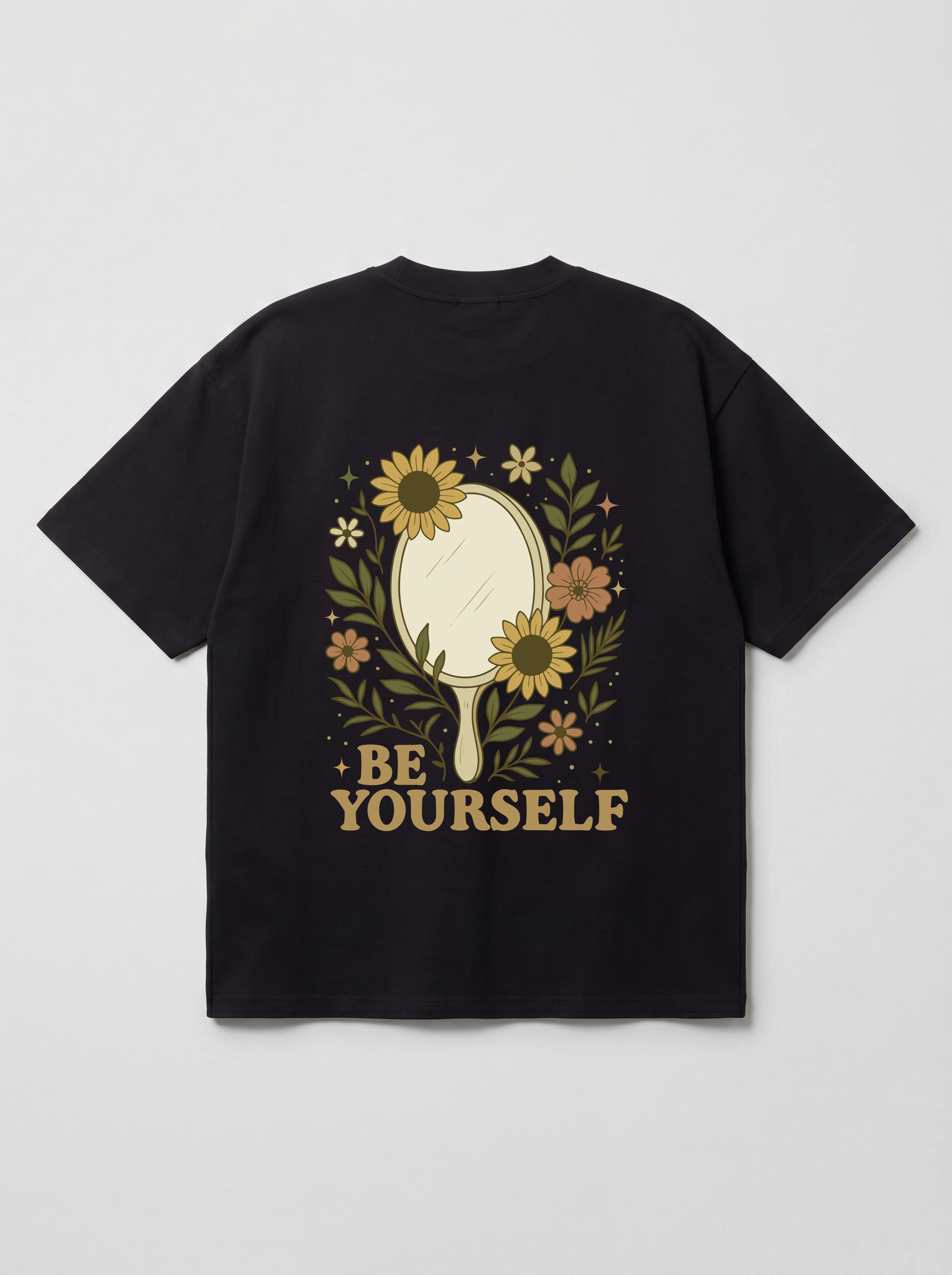 BE YOURSELF SUNFLOWER - OVERSIZED SHIRT BACKPRINT