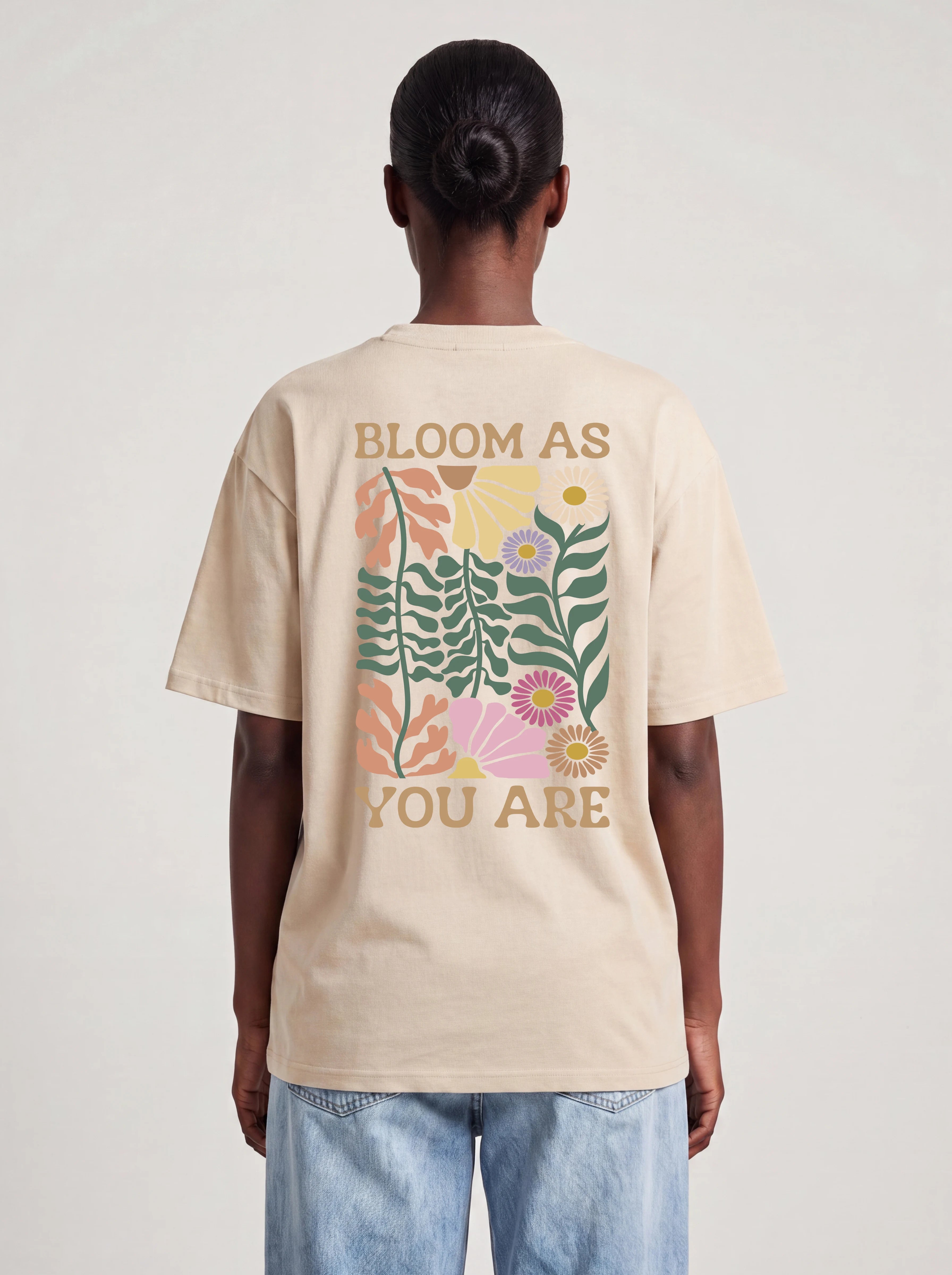 Bloom as You Are Botanical Oversized Shirt