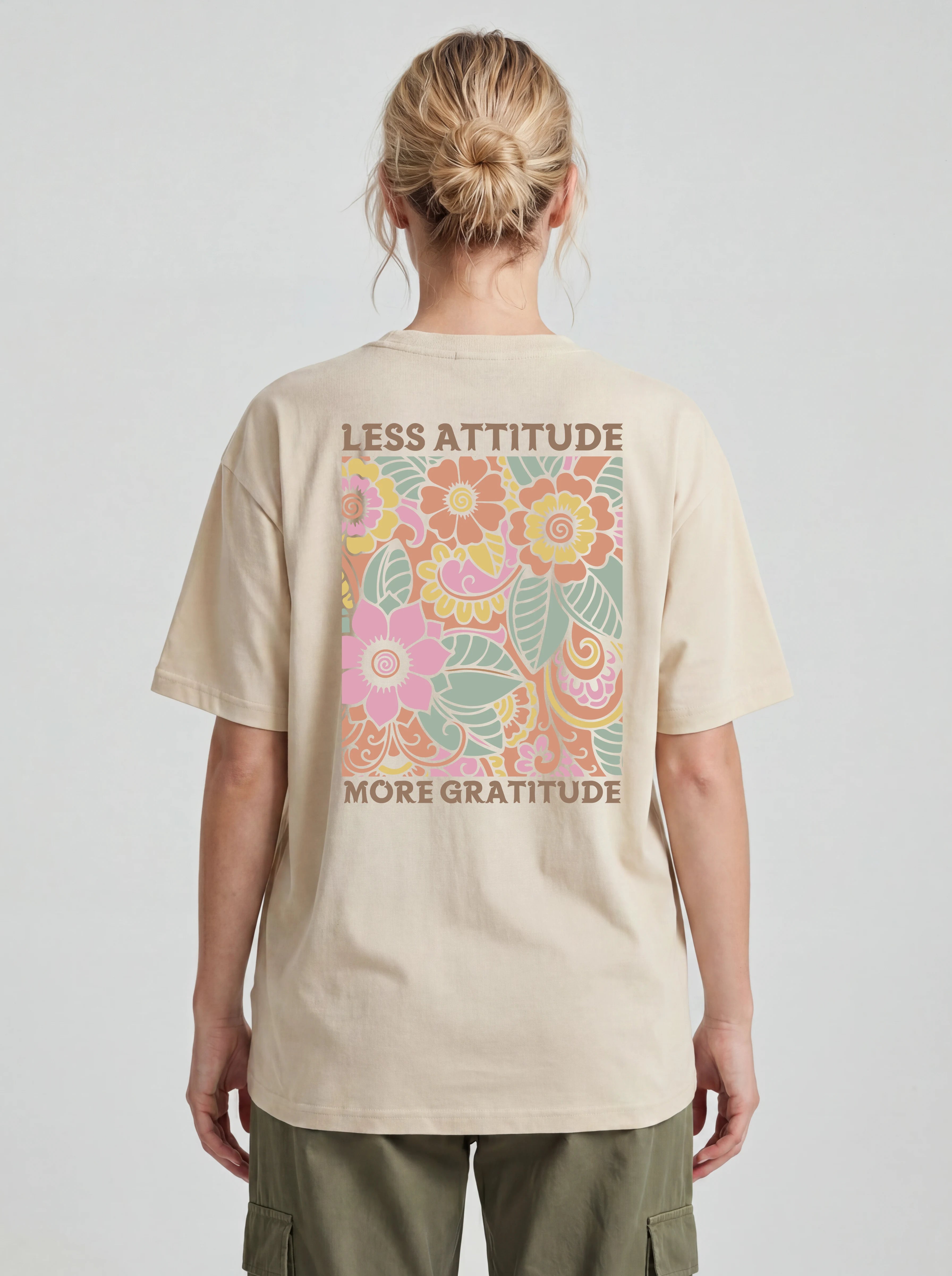 Less Attitude More Gratitude Oversized Shirt