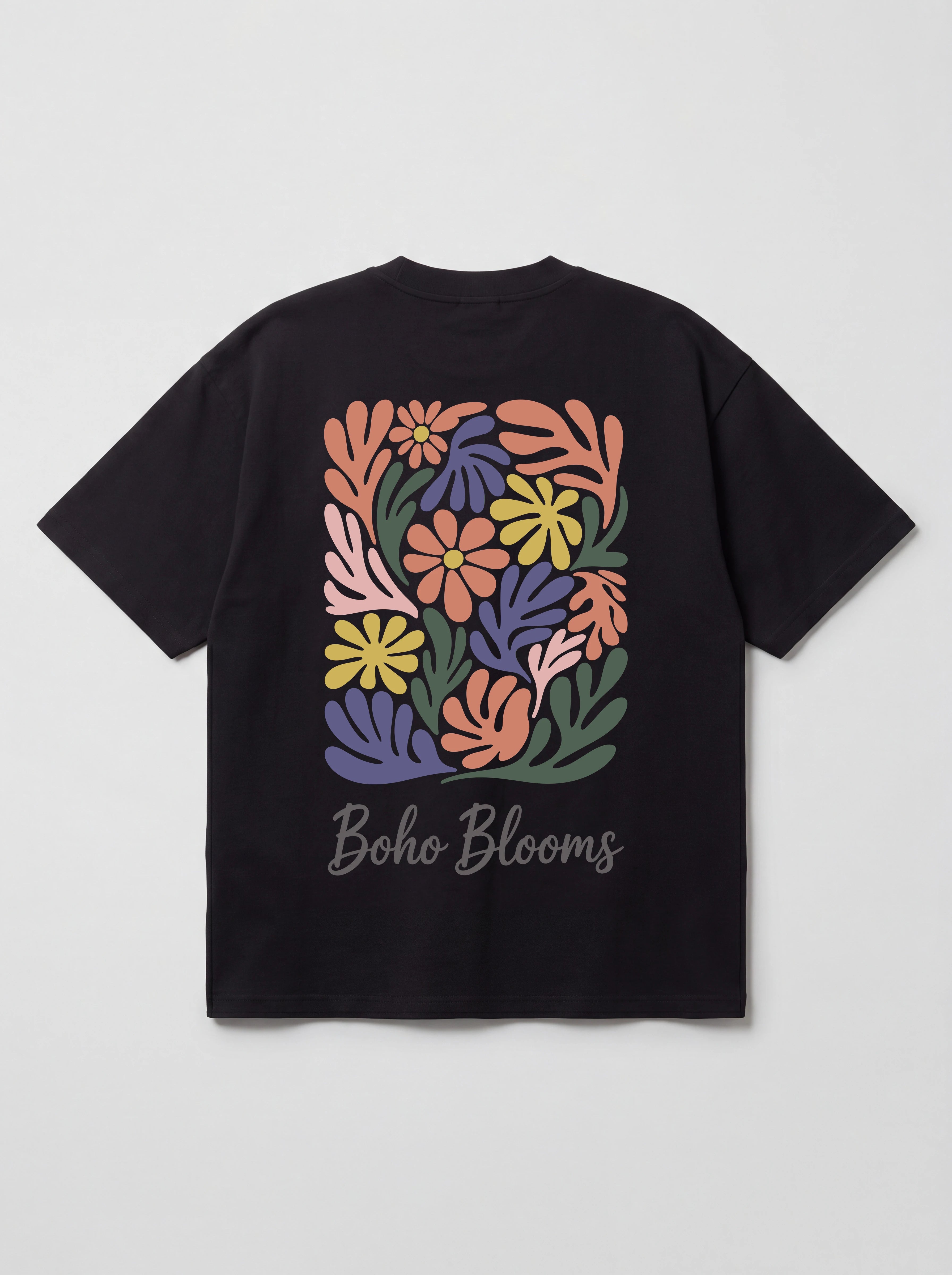 BOHO BLOOMS - OVERSIZED SHIRT BACKPRINT