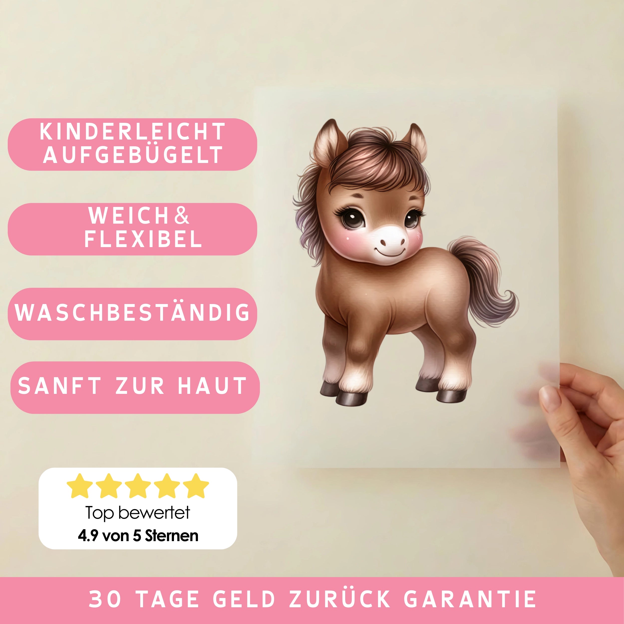 Bügelbild Pony Lisa
