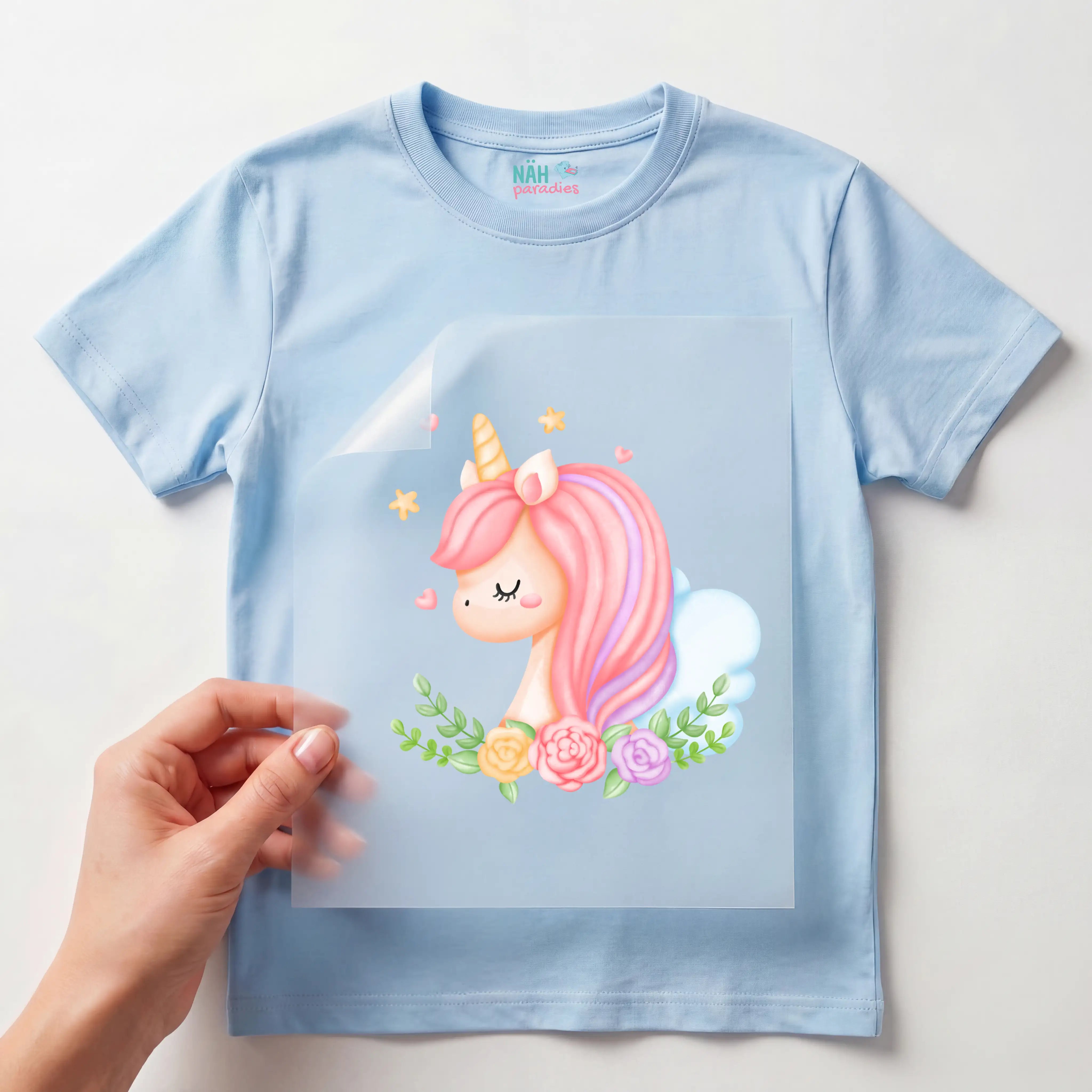 Bügelbild Einhorn Träumer