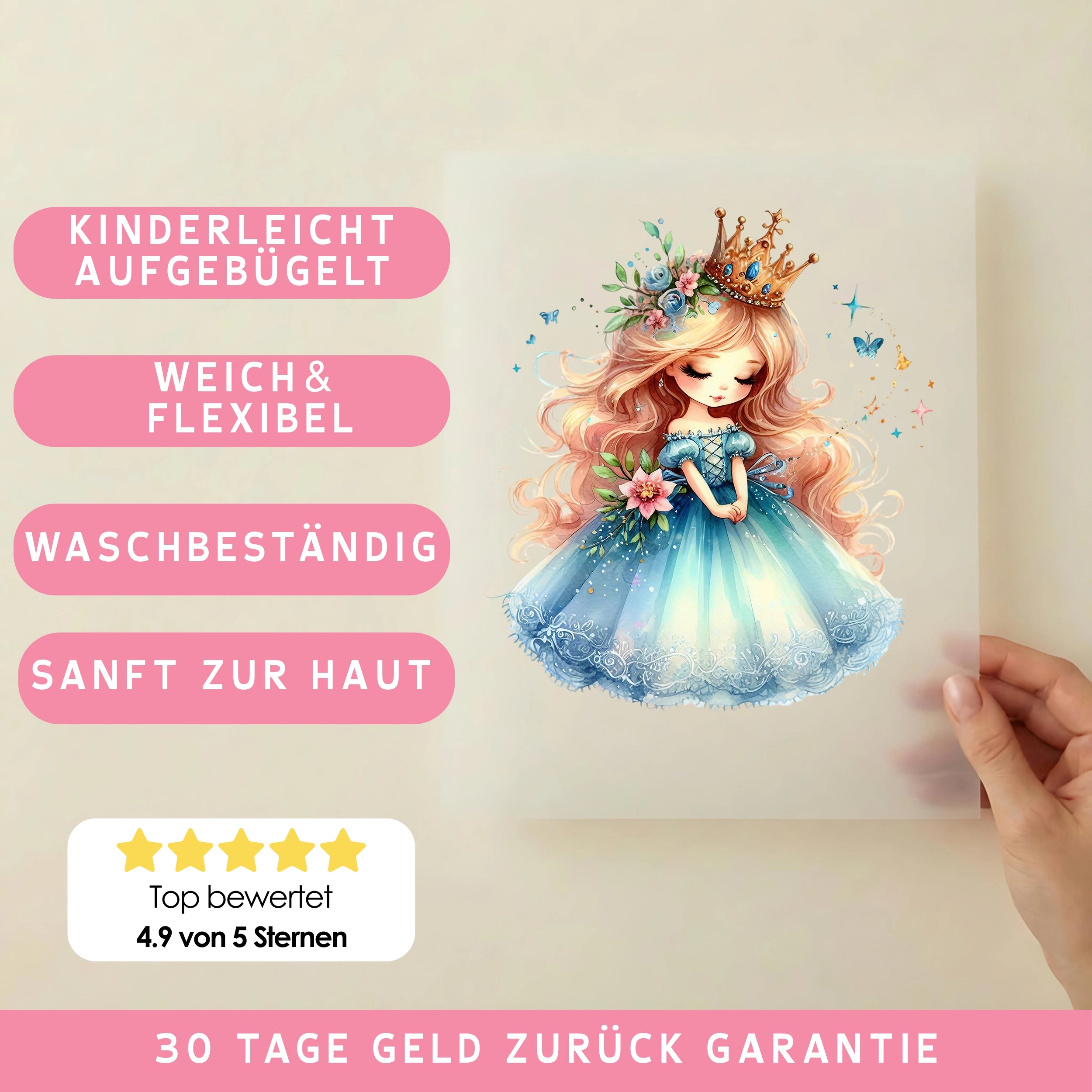 Bügelbild Prinzessin Märchenpracht