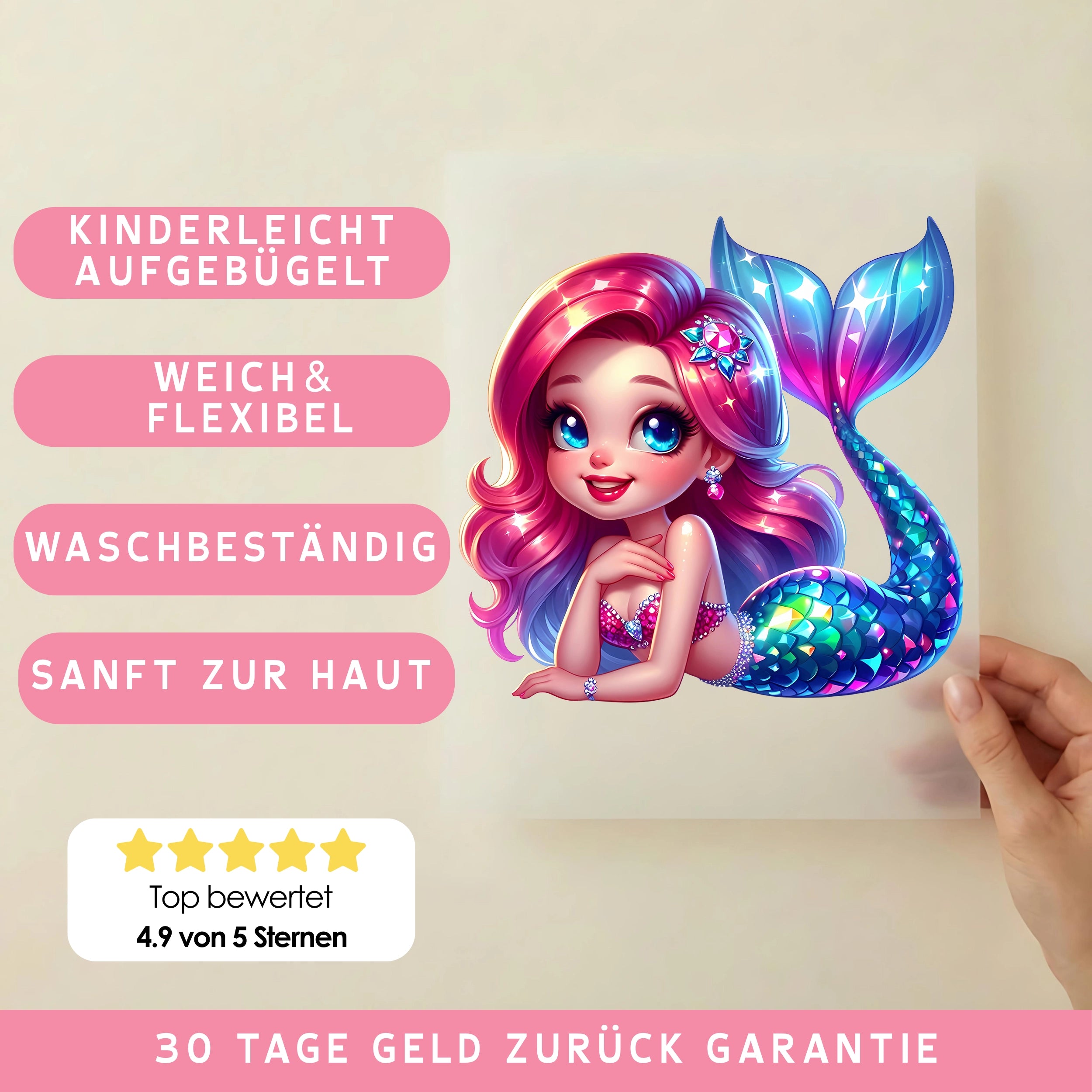 Bügelbild Meerjungfrau Meeresglanz
