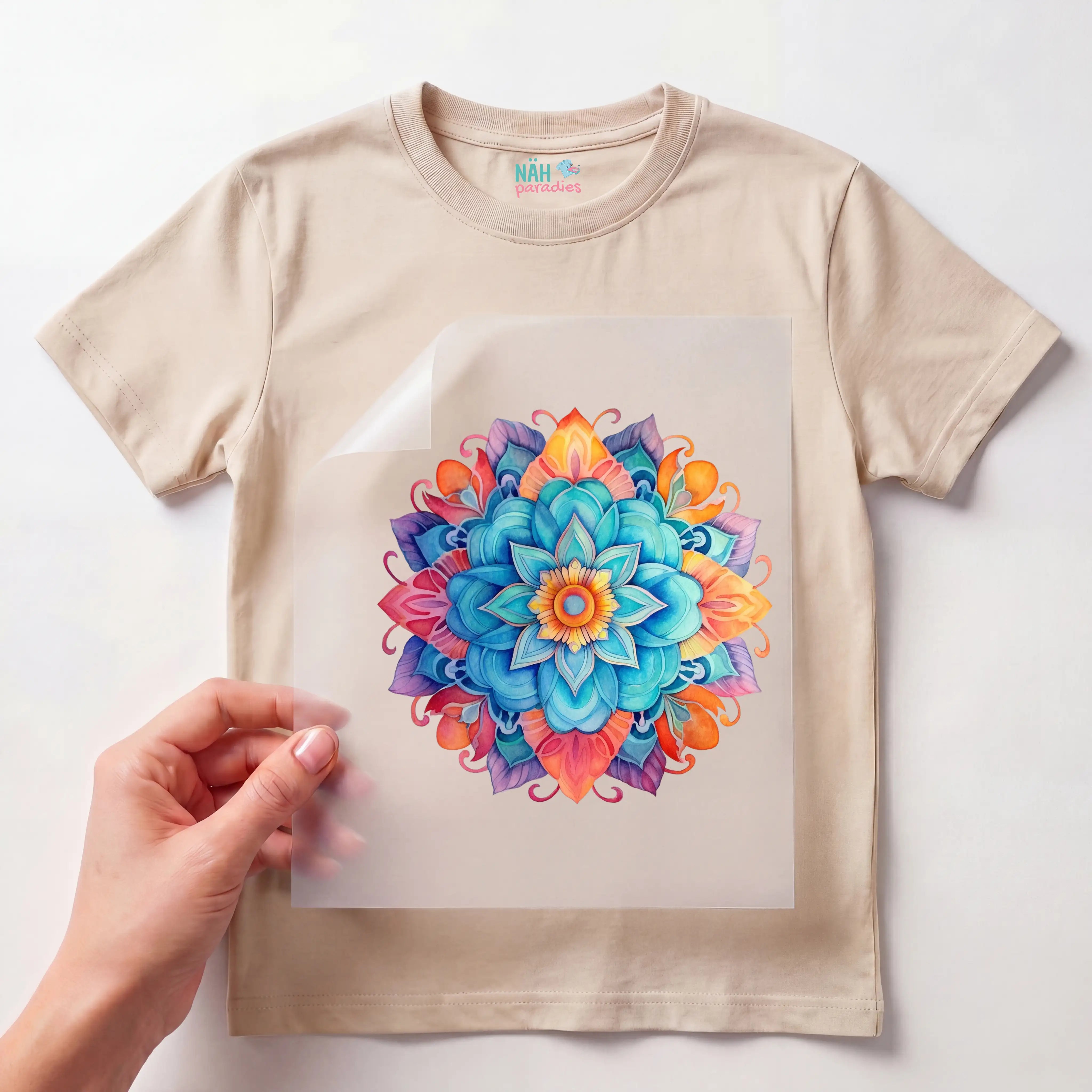 Bügelbild Mandala Floraler Zauber