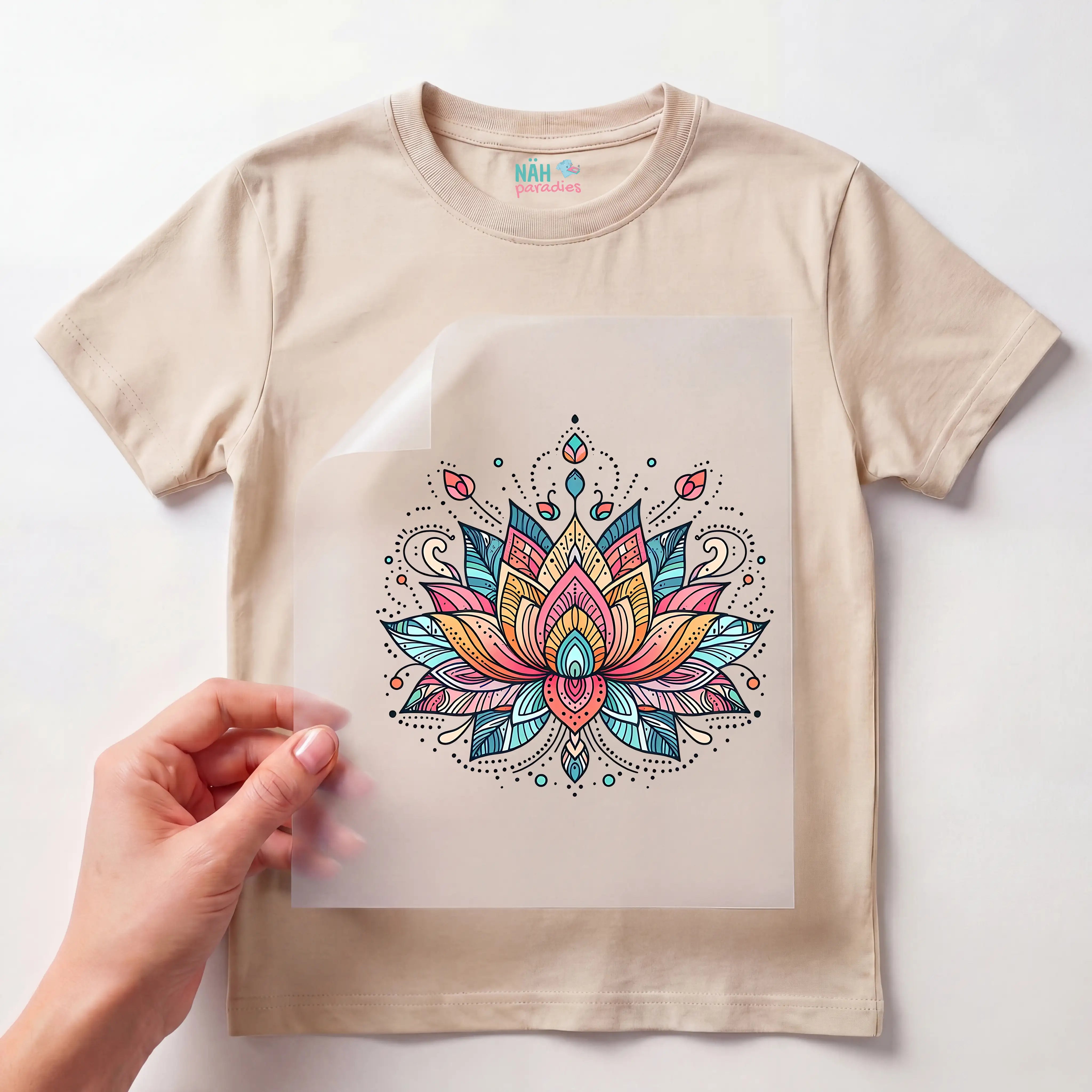 Bügelbild Boho Lotus Mandala