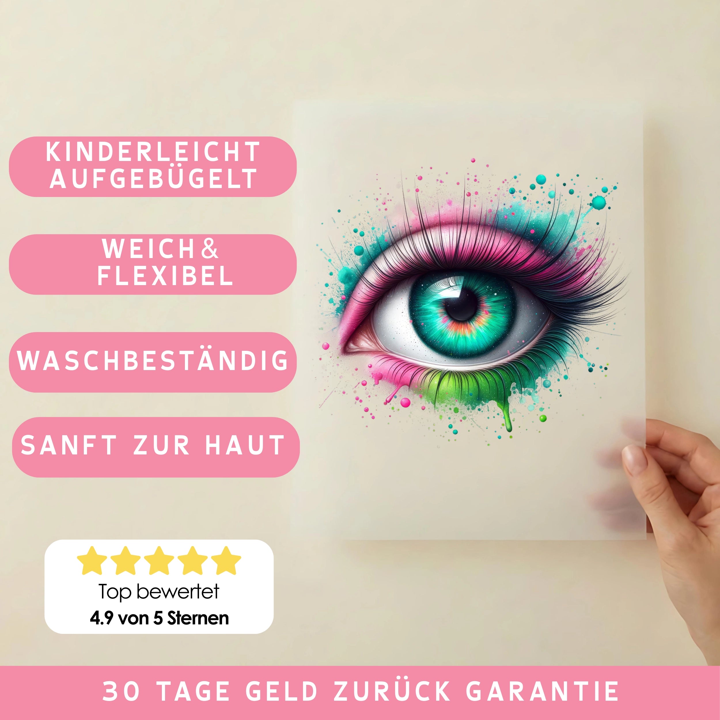 Bügelbild Auge der Fantasie