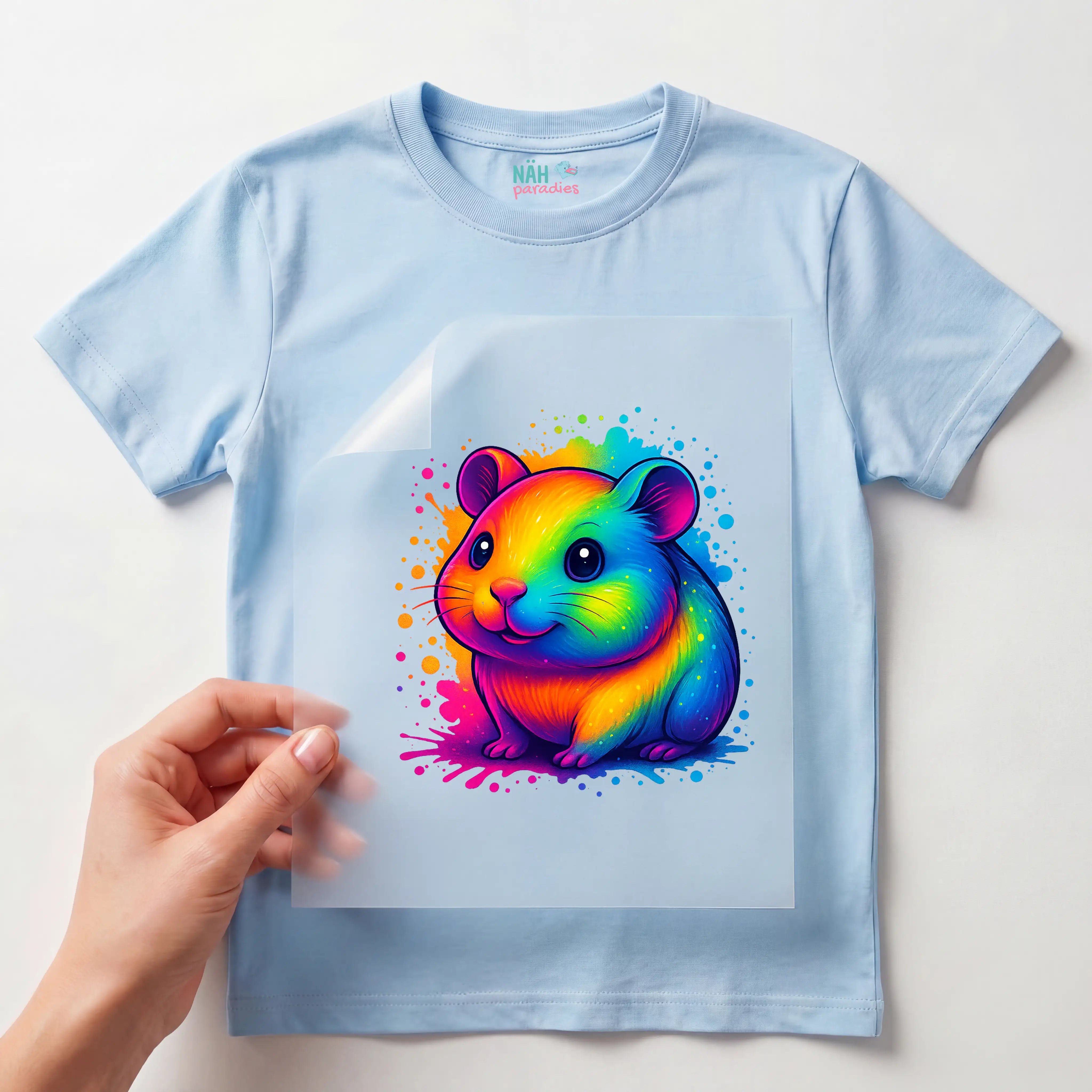 Bügelbild Hamsti Funkelpfötchen