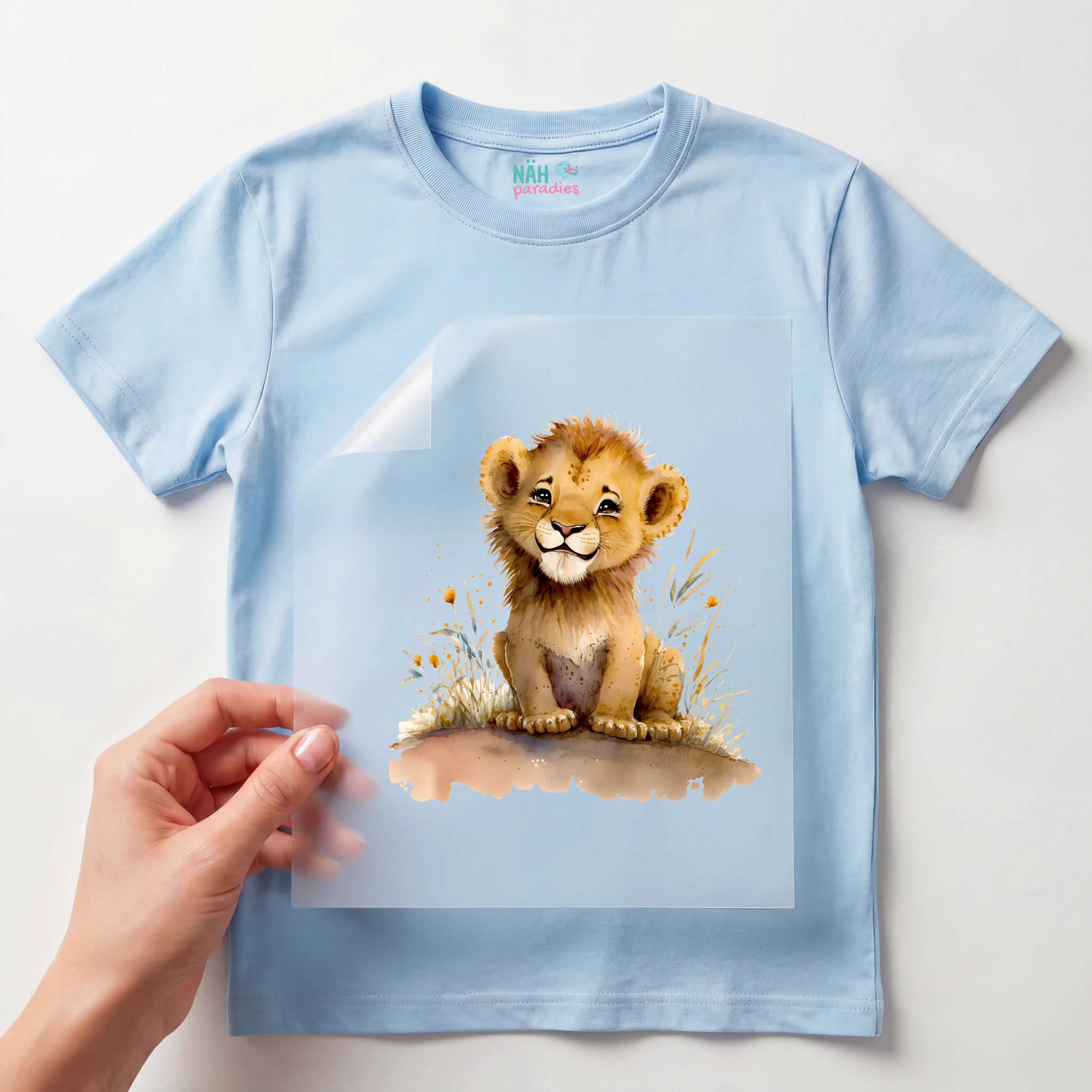 Bügelbild Löwe Baby Leo