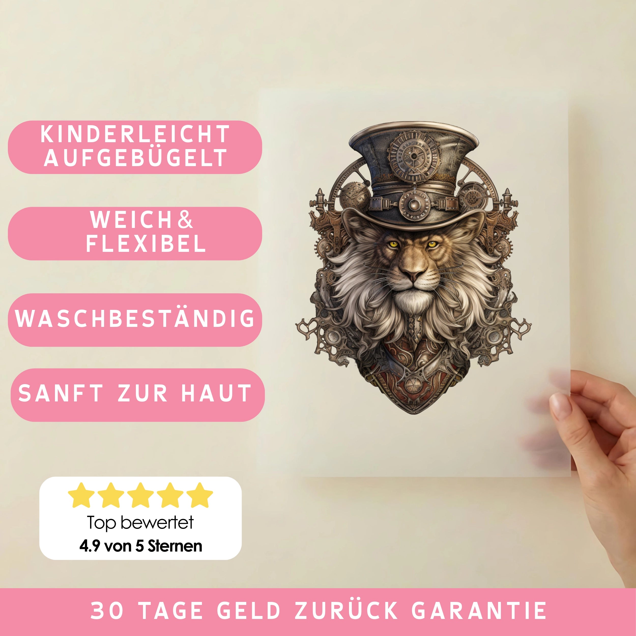 Bügelbild Löwe Zephyr Magic