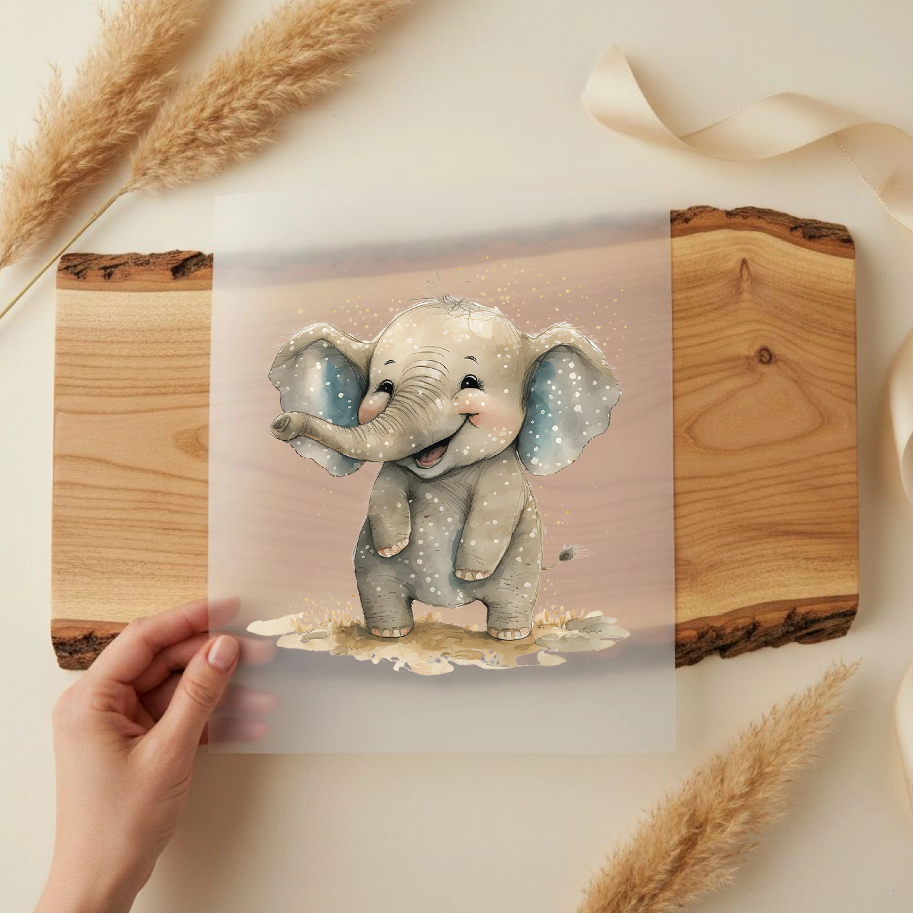 Bügelbild Elefant