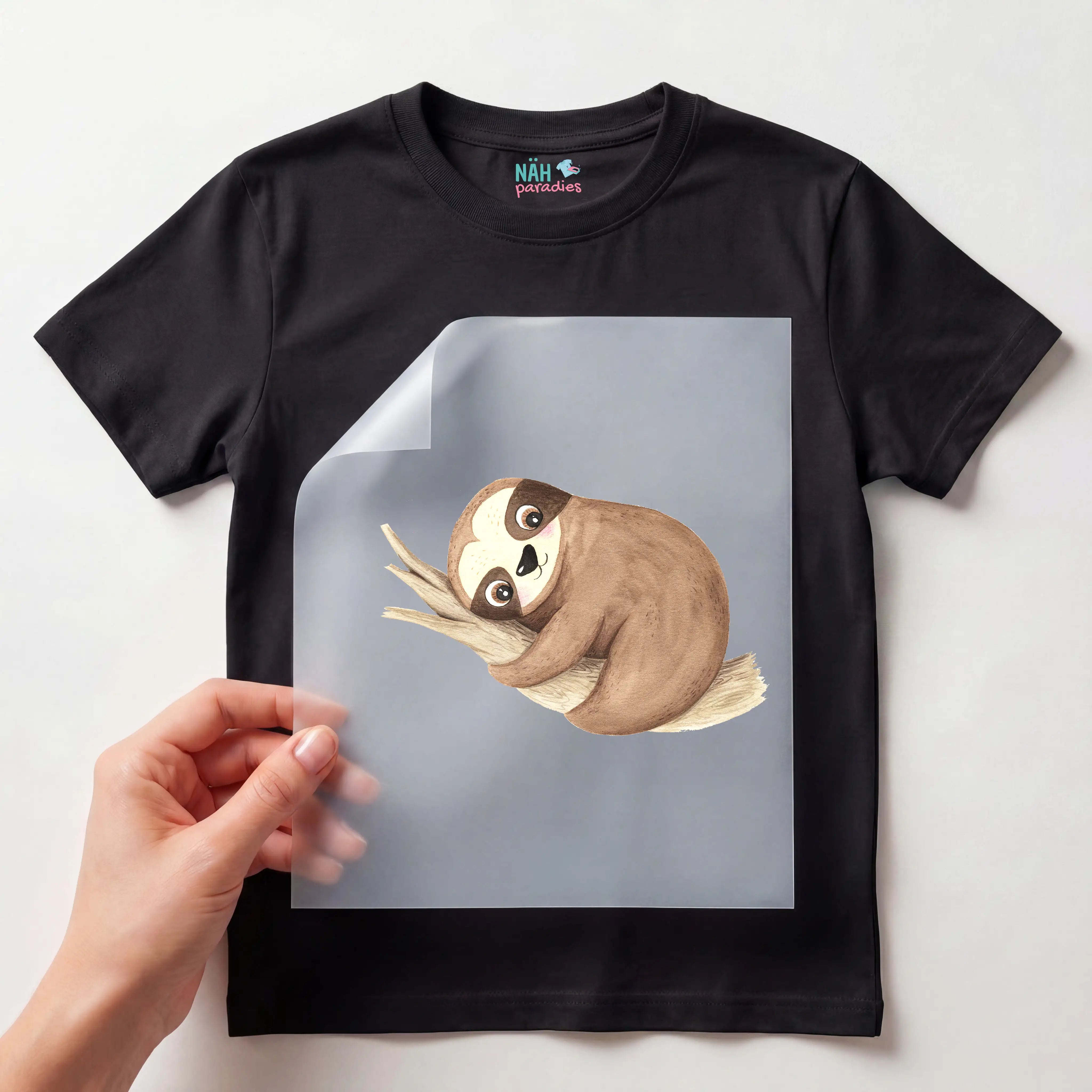 Bügelbild Faultier Fritz