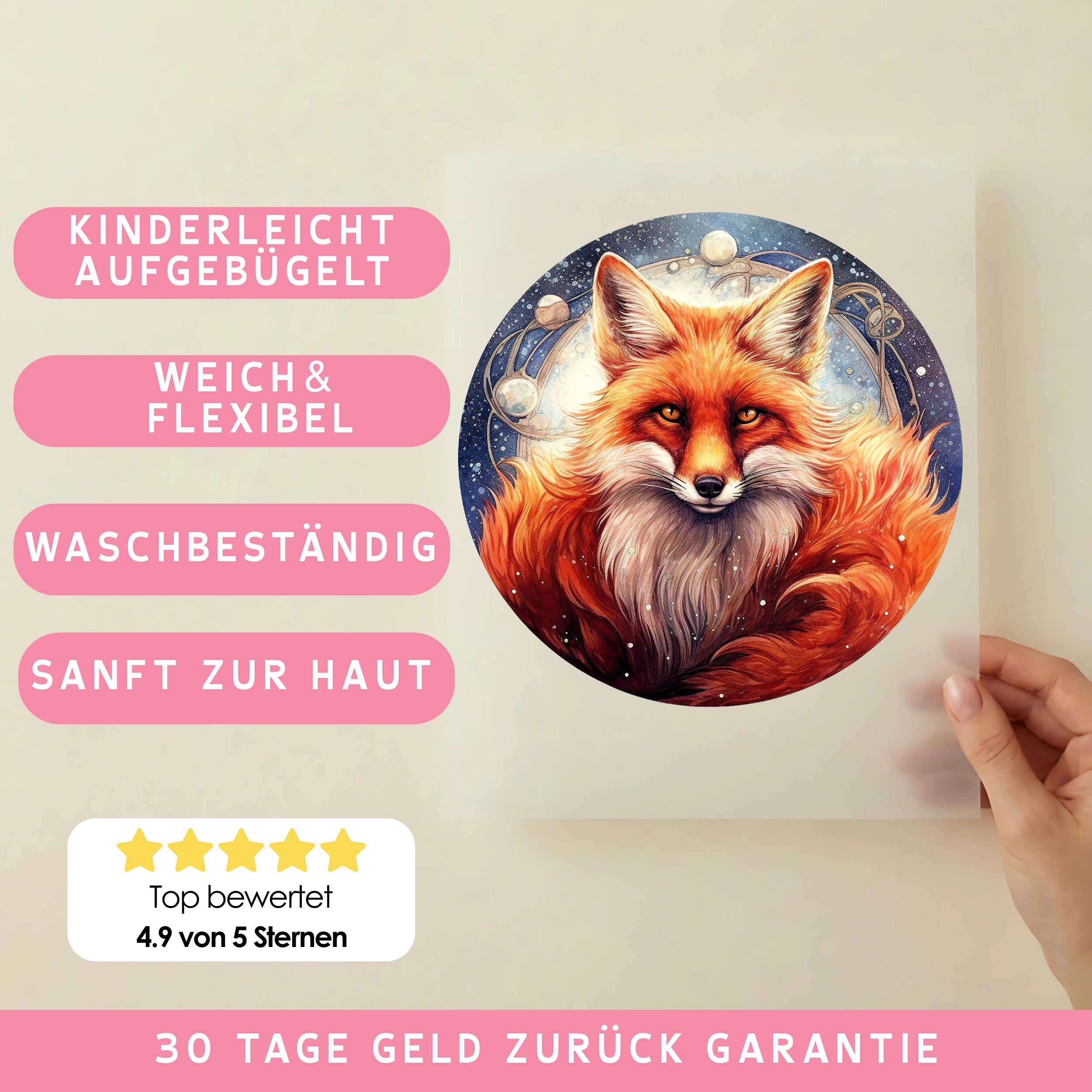 Bügelbild Sternzauber Fuchs