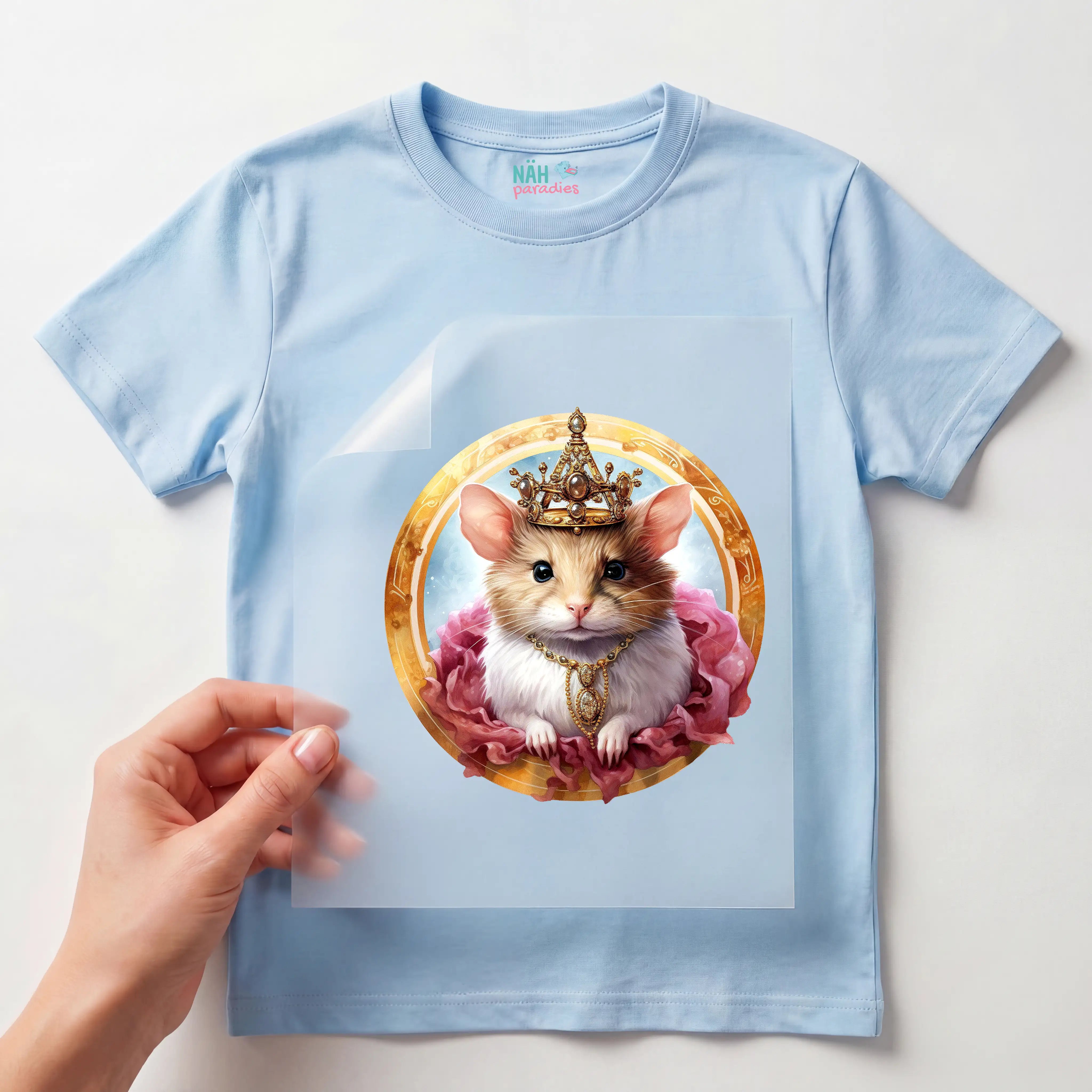Bügelbild Hamster Prinzessin