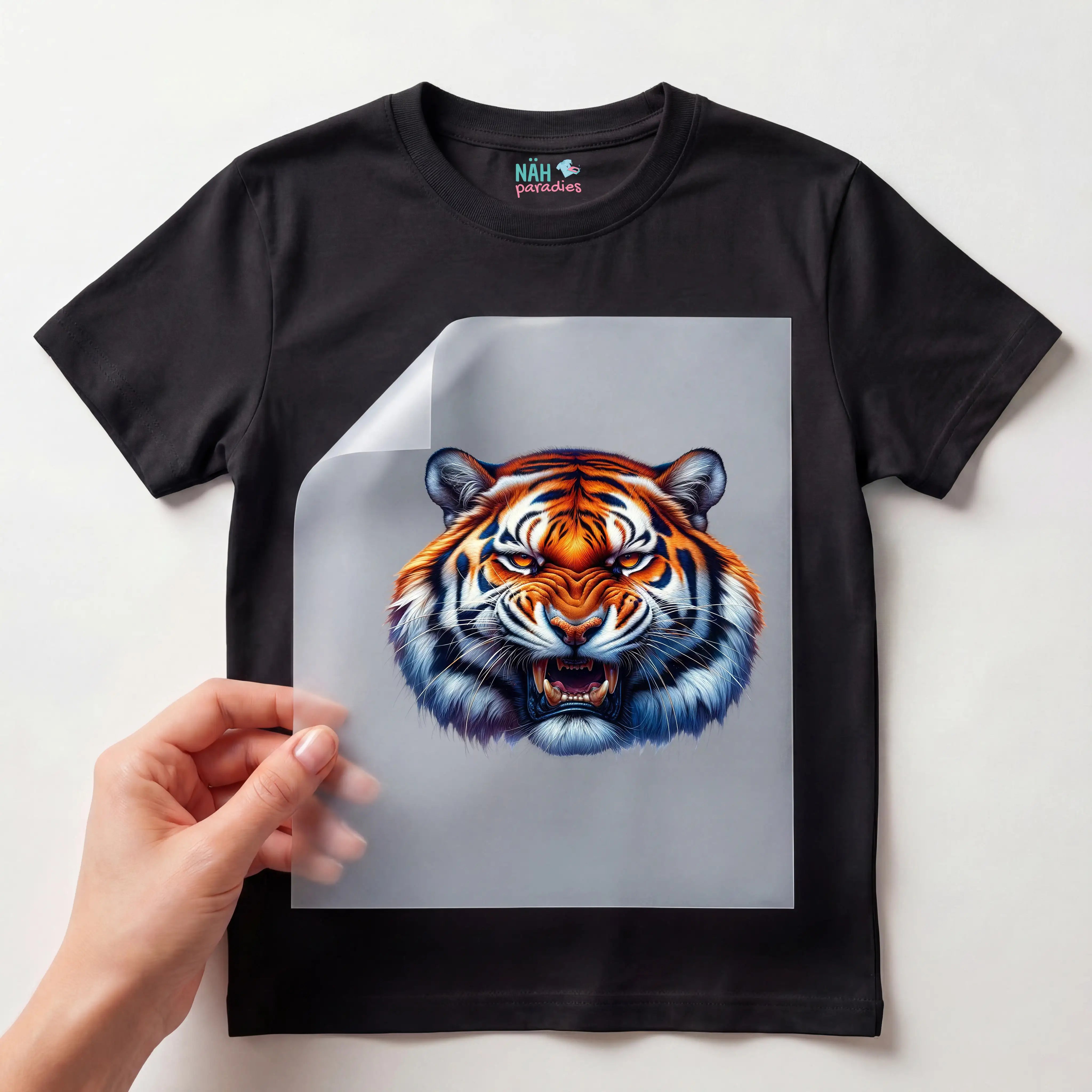 Bügelbild Tiger Furchtloser Herscher
