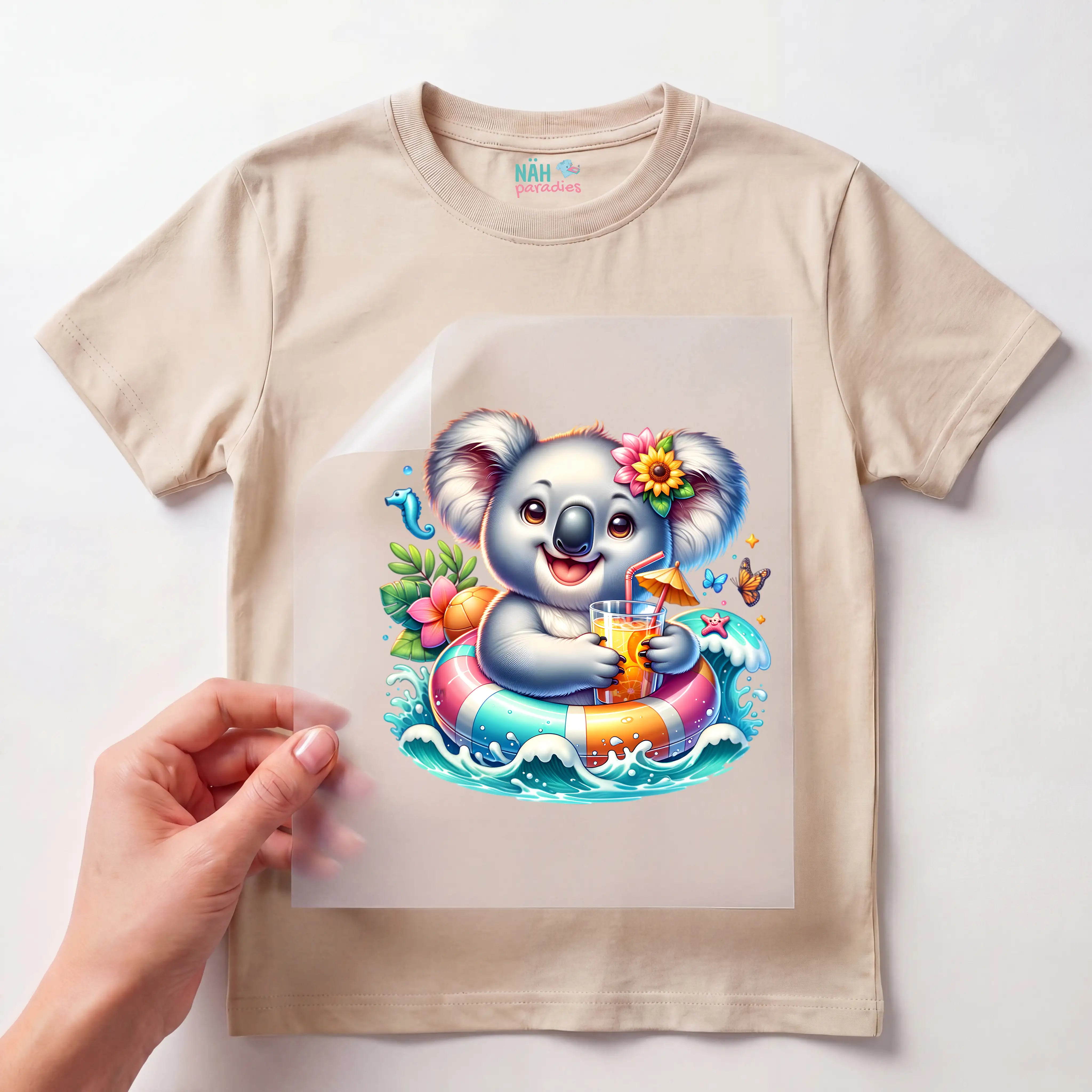 Bügelbild karibischer Koala Mimi