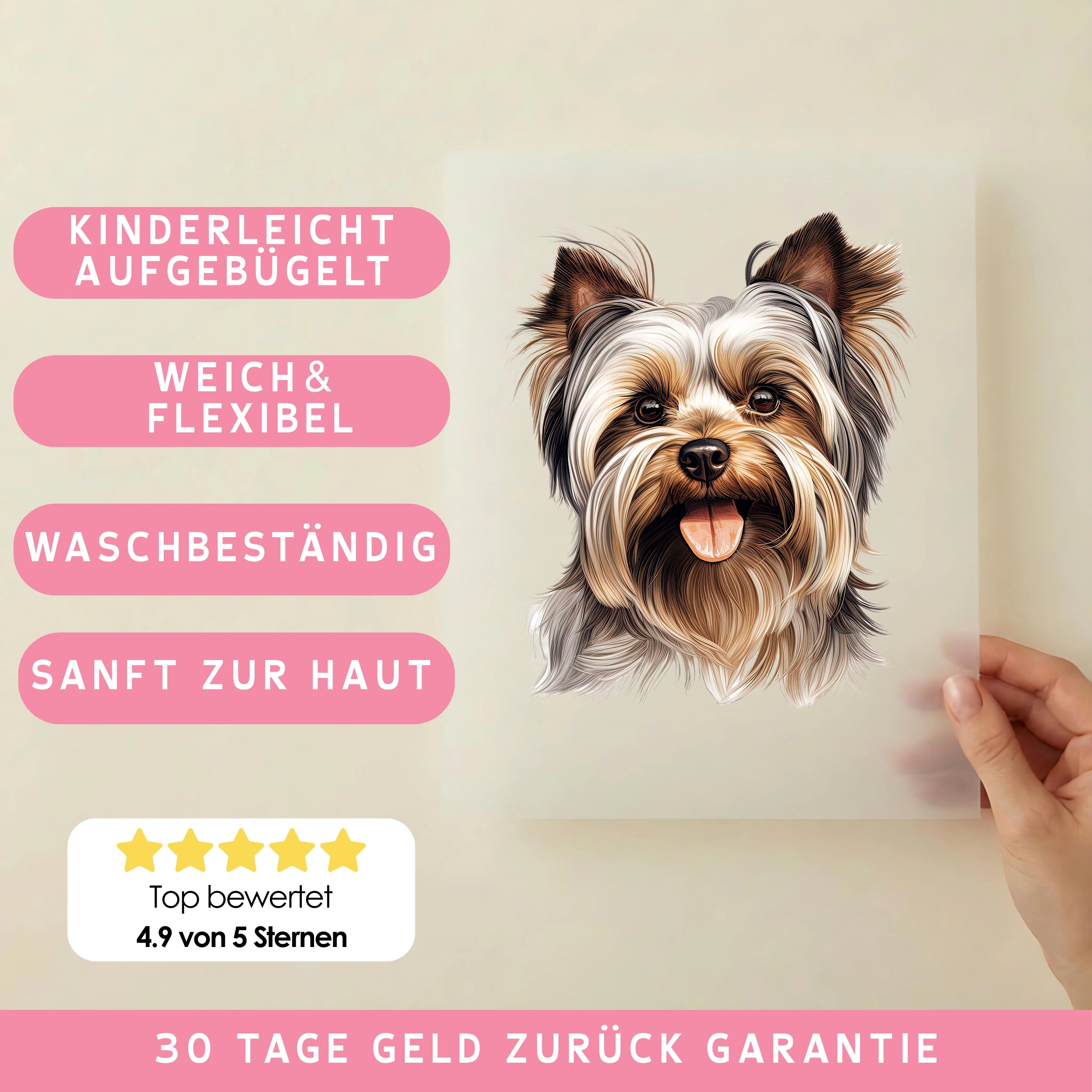 Bügelbild Hund Yorkshire Terrier