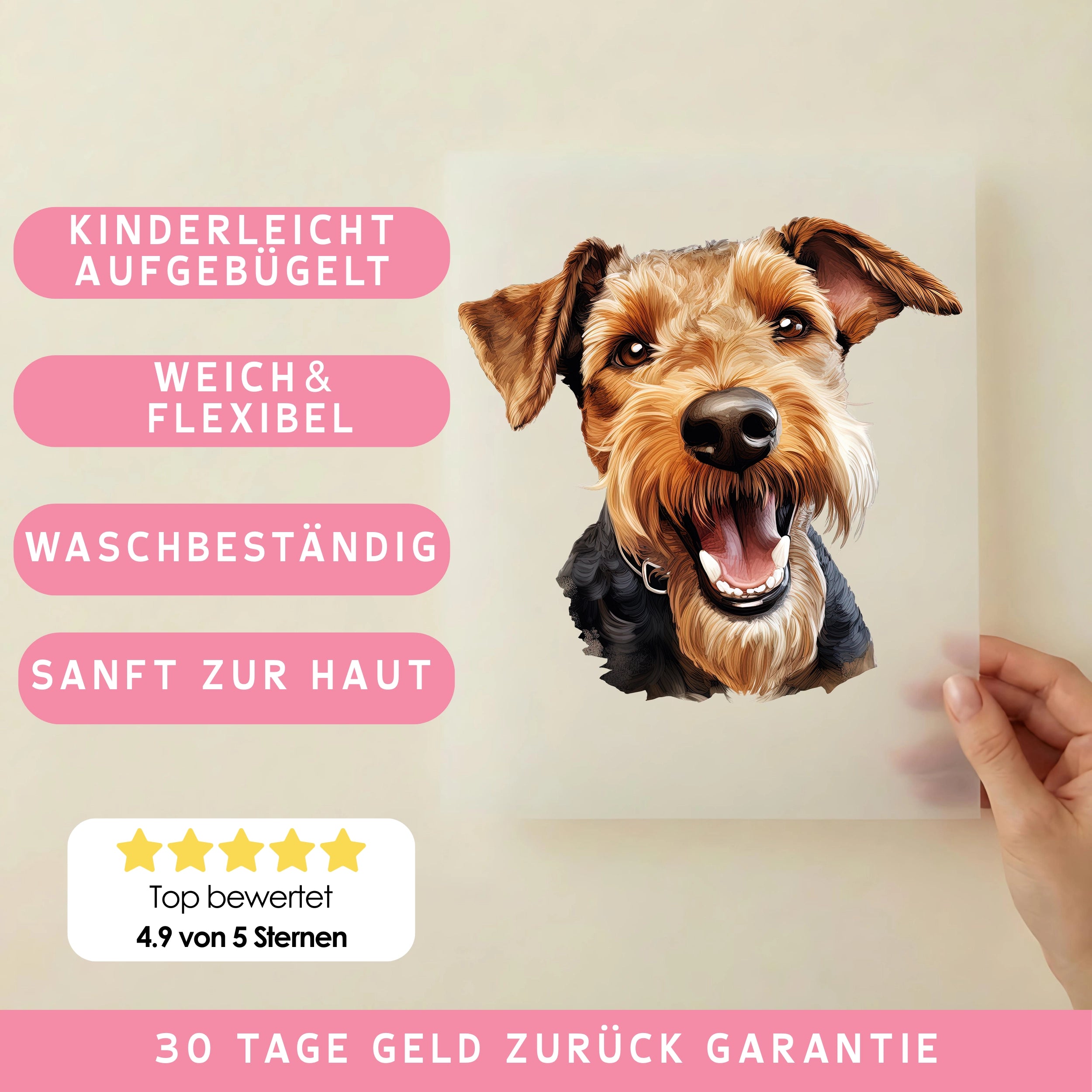Bügelbild Hund Welsh Terrier